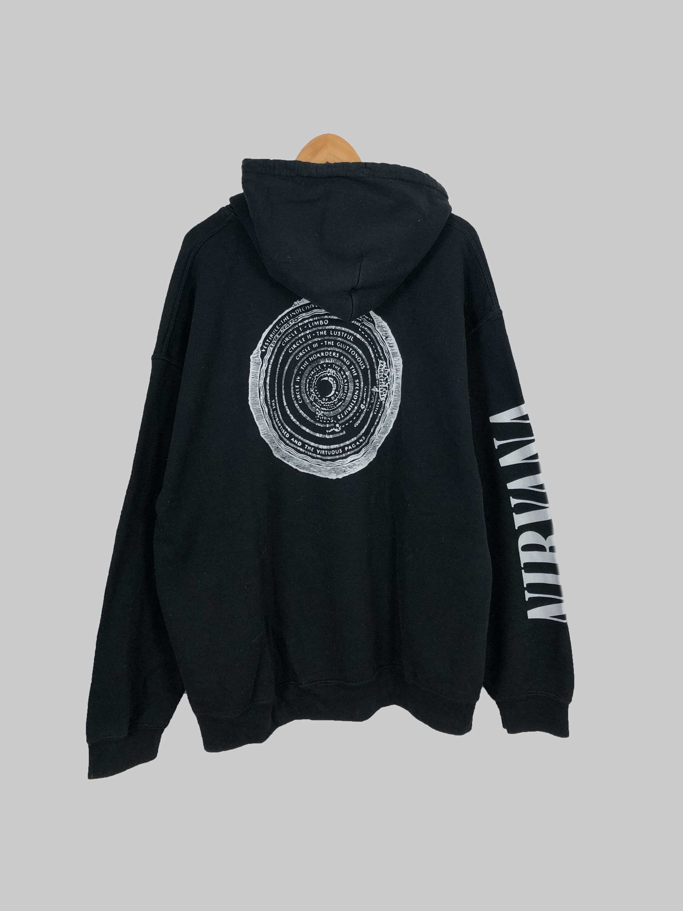 Band Tees Vintage 00s Nirvana Circle (Kurt Cobain Pearl Jam Foo) Size US XL / EU 56 / 4 - 1 Thumbnail