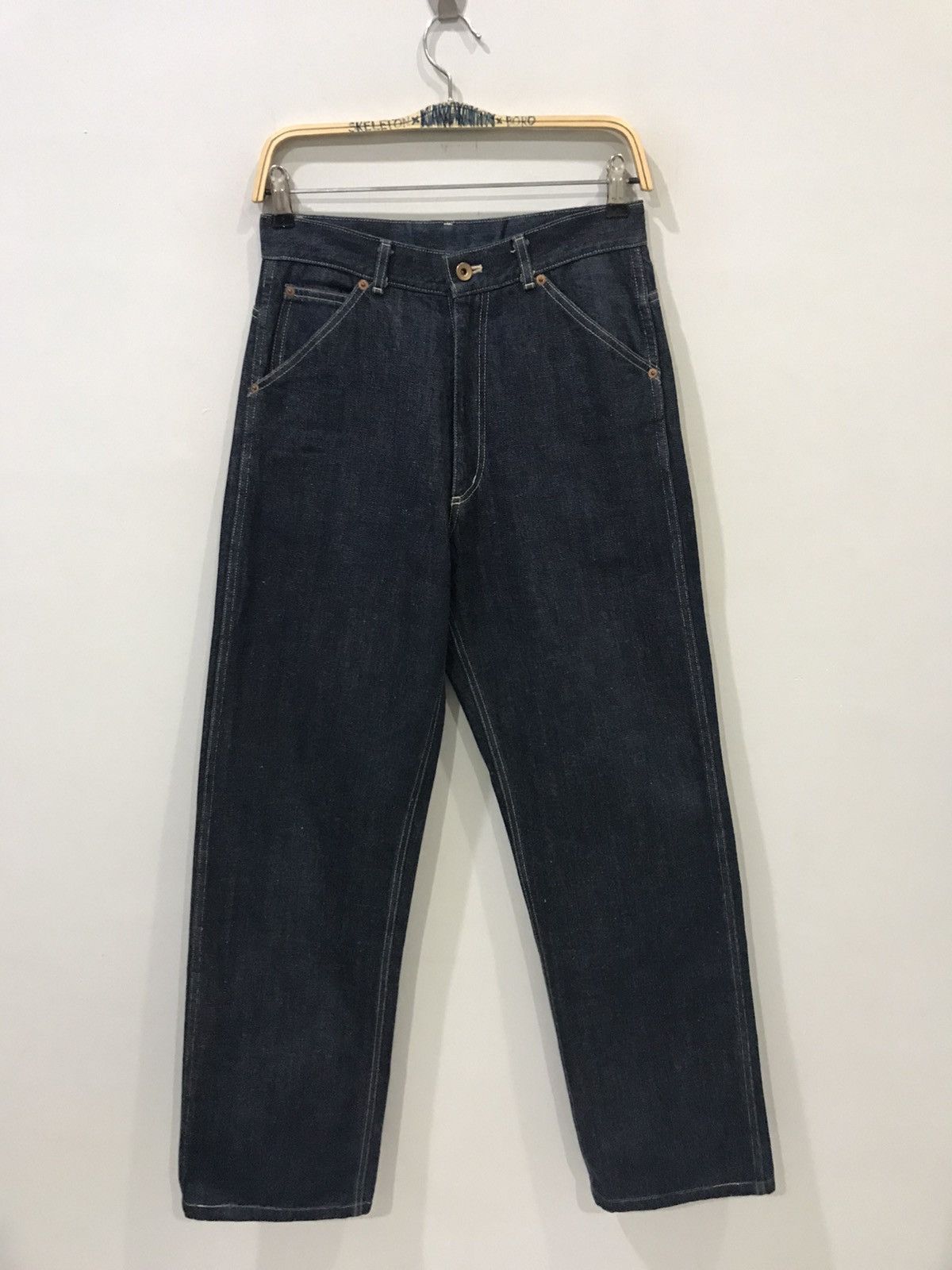 Japanese Brand FOUR BARS By RYUICHIRO SHIMAZAKI Japan Super Designer Denim Size US 28 / EU 44 - 3 Thumbnail