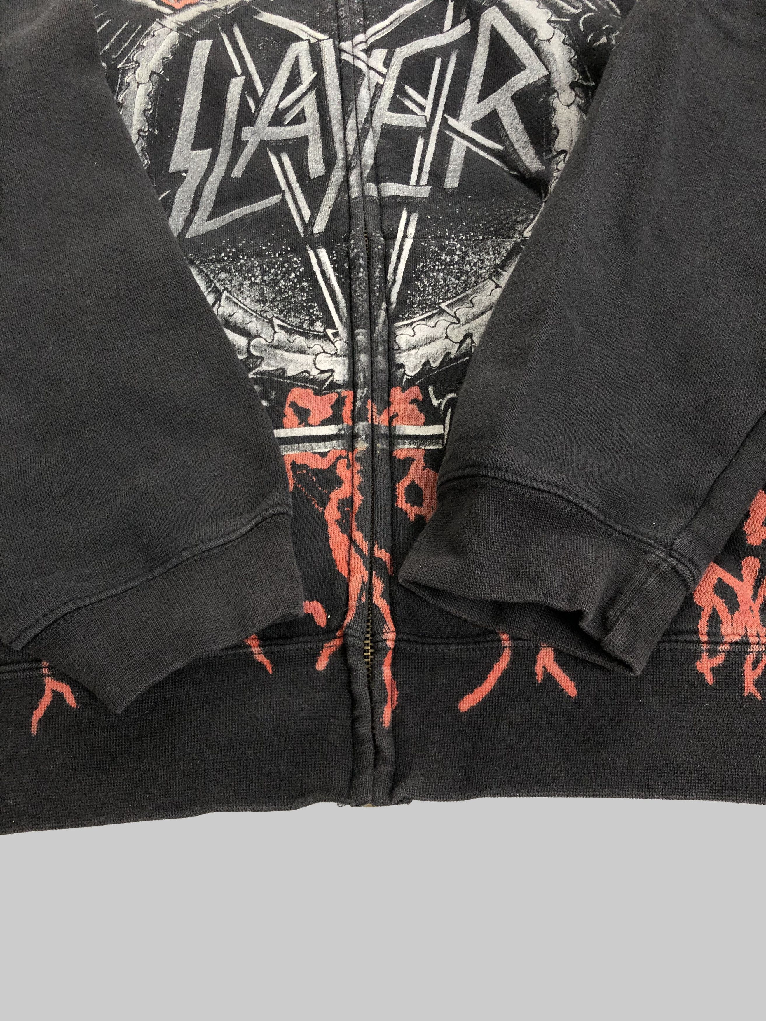 Band Tees Vintage Slayer hoodie (Lamb of God Iron Maiden Judas Priest Size US XL / EU 56 / 4 - 7 Thumbnail
