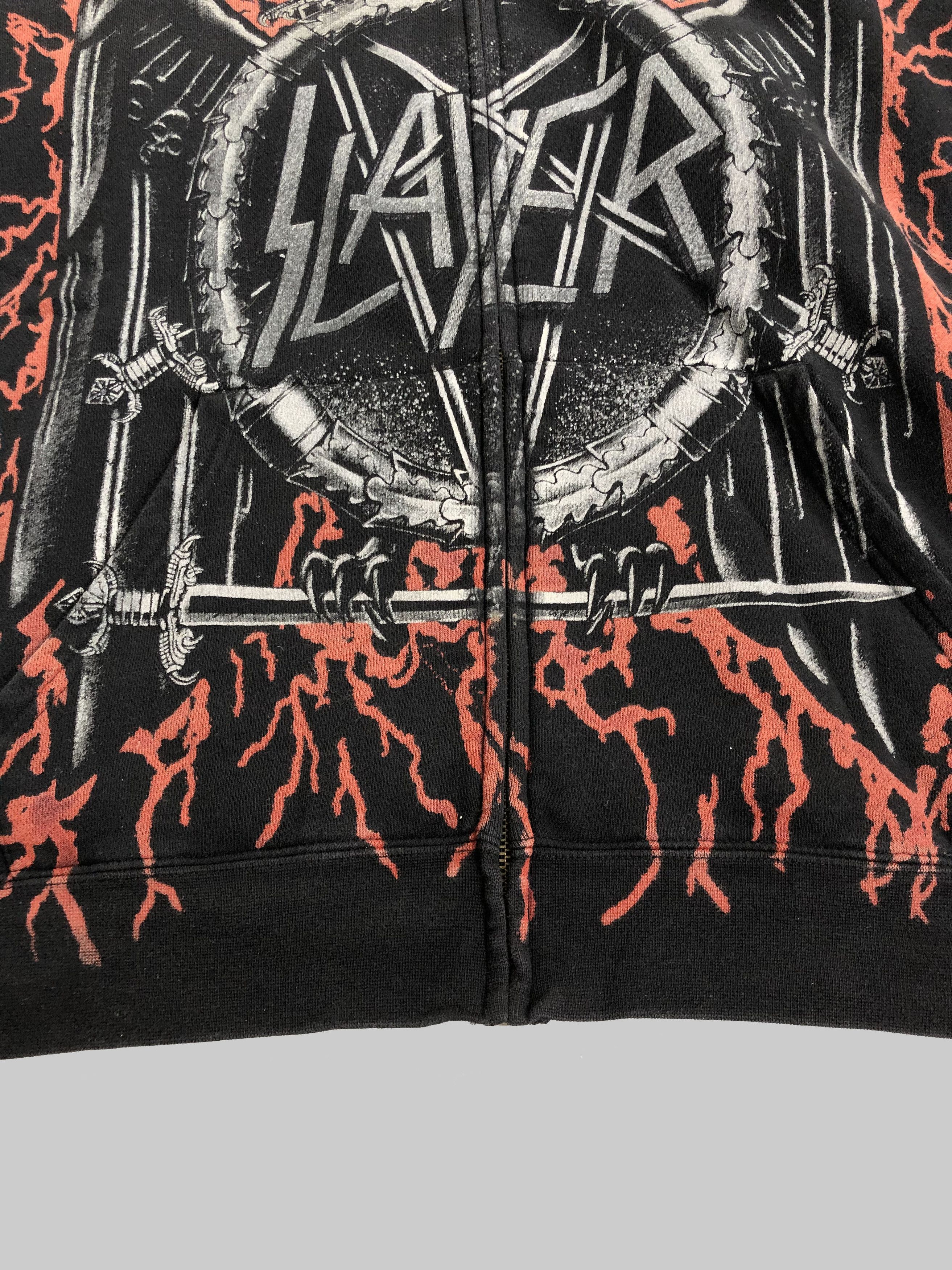 Band Tees Vintage Slayer hoodie (Lamb of God Iron Maiden Judas Priest Size US XL / EU 56 / 4 - 6 Thumbnail