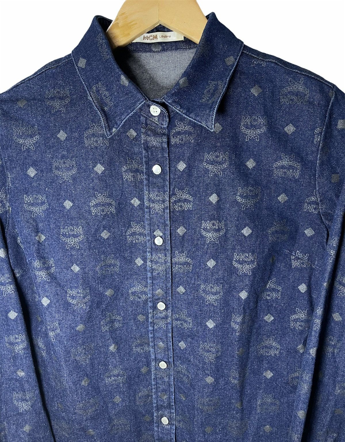 MCM Vintage MCM Monogram Button Rock Shirt Denim Size US XS / EU 42 / 0 - 2 Thumbnail