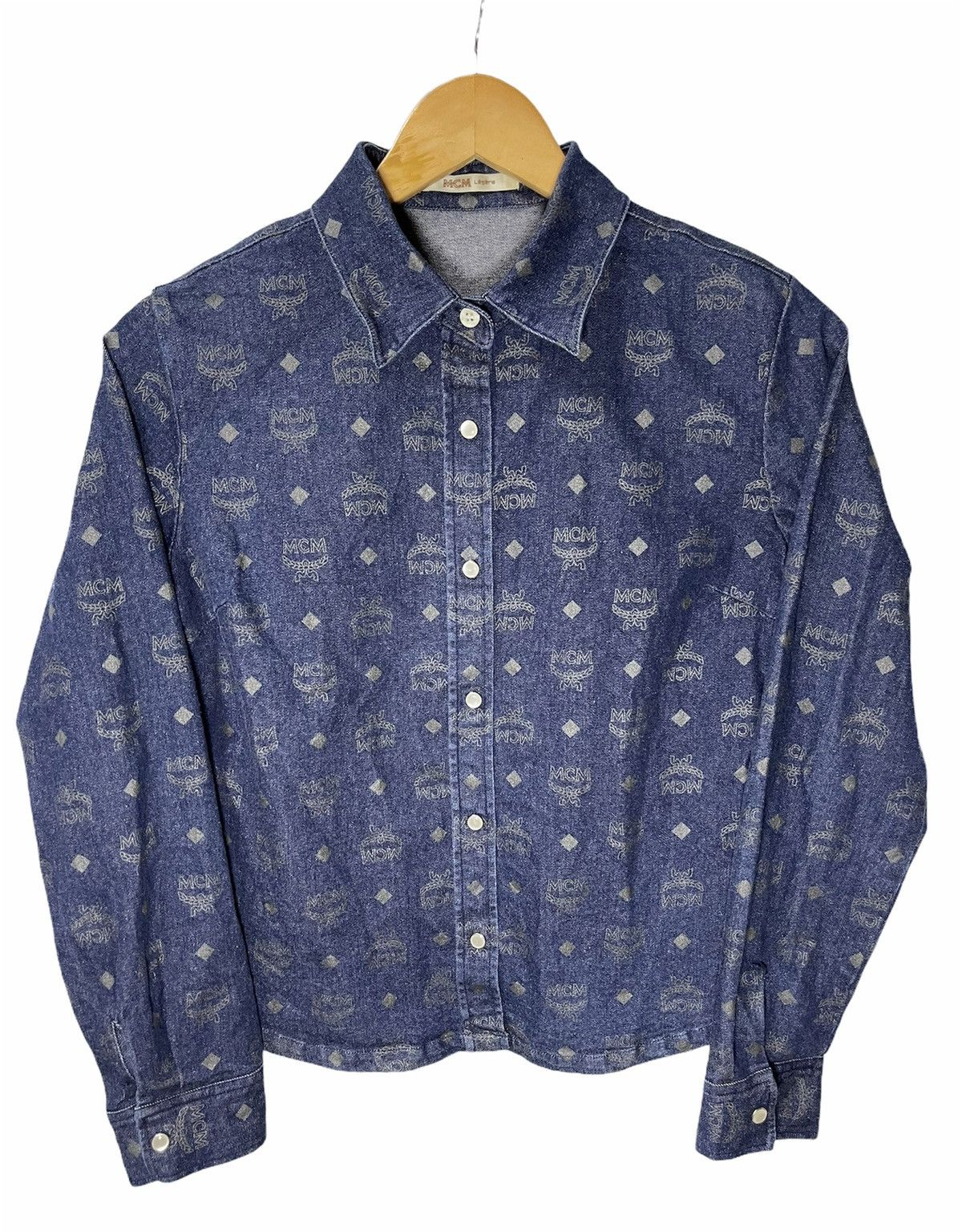 MCM Vintage MCM Monogram Button Rock Shirt Denim Size US XS / EU 42 / 0 - 1 Thumbnail