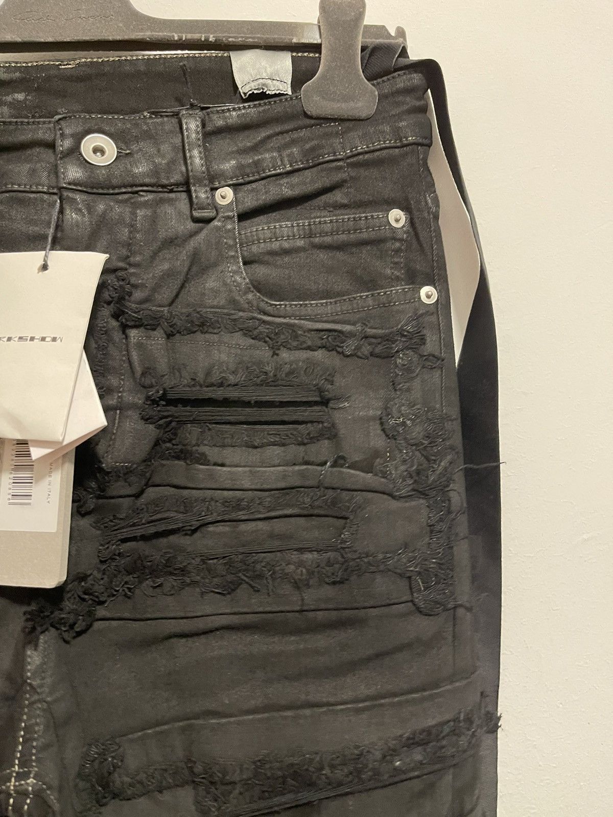 Rick Owens Drkshdw Rick Owens Drkshdw distressed Detroit cut jeans Size US 32 / EU 48 - 9 Thumbnail