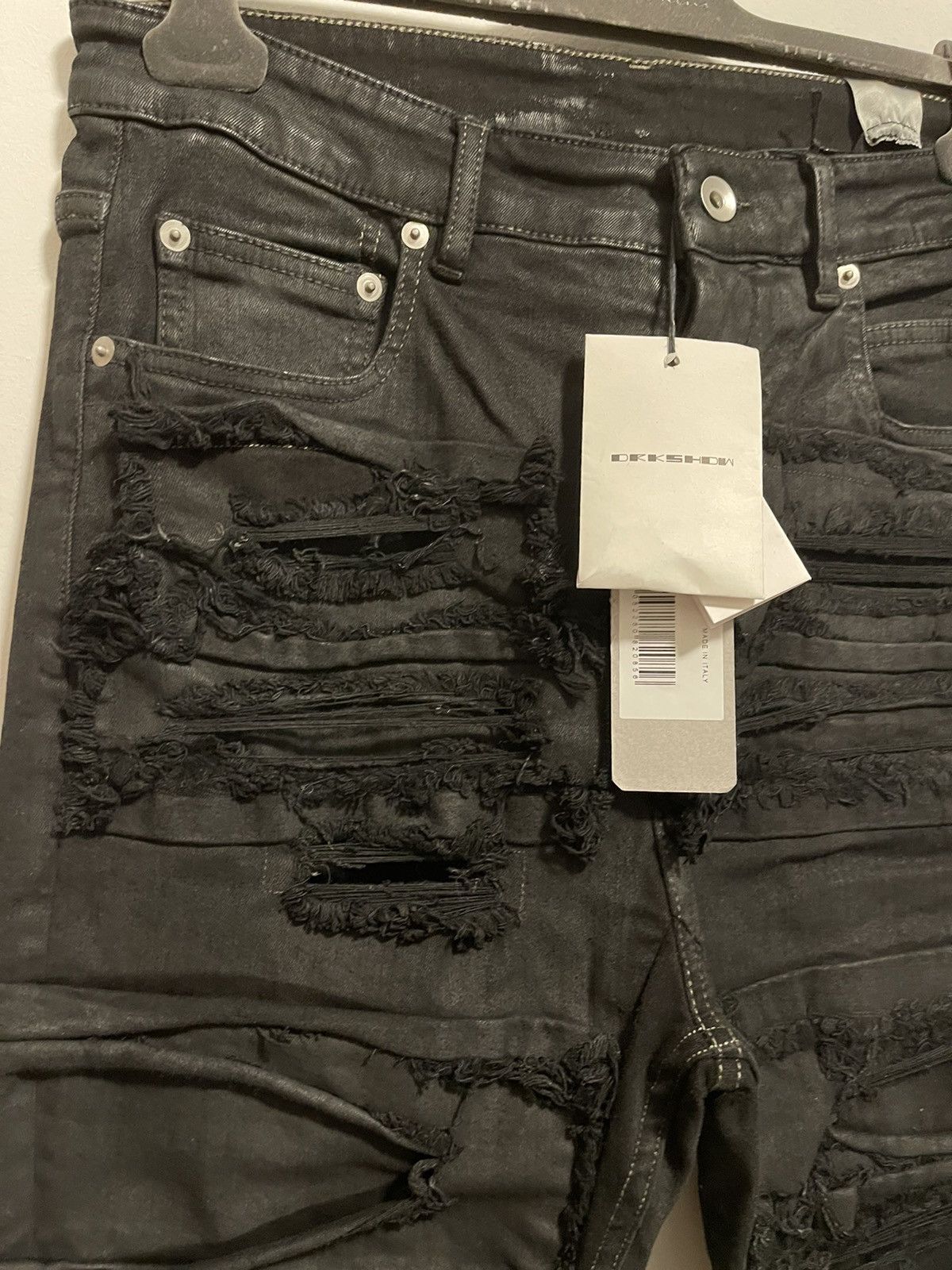 Rick Owens Drkshdw Rick Owens Drkshdw distressed Detroit cut jeans Size US 32 / EU 48 - 8 Thumbnail