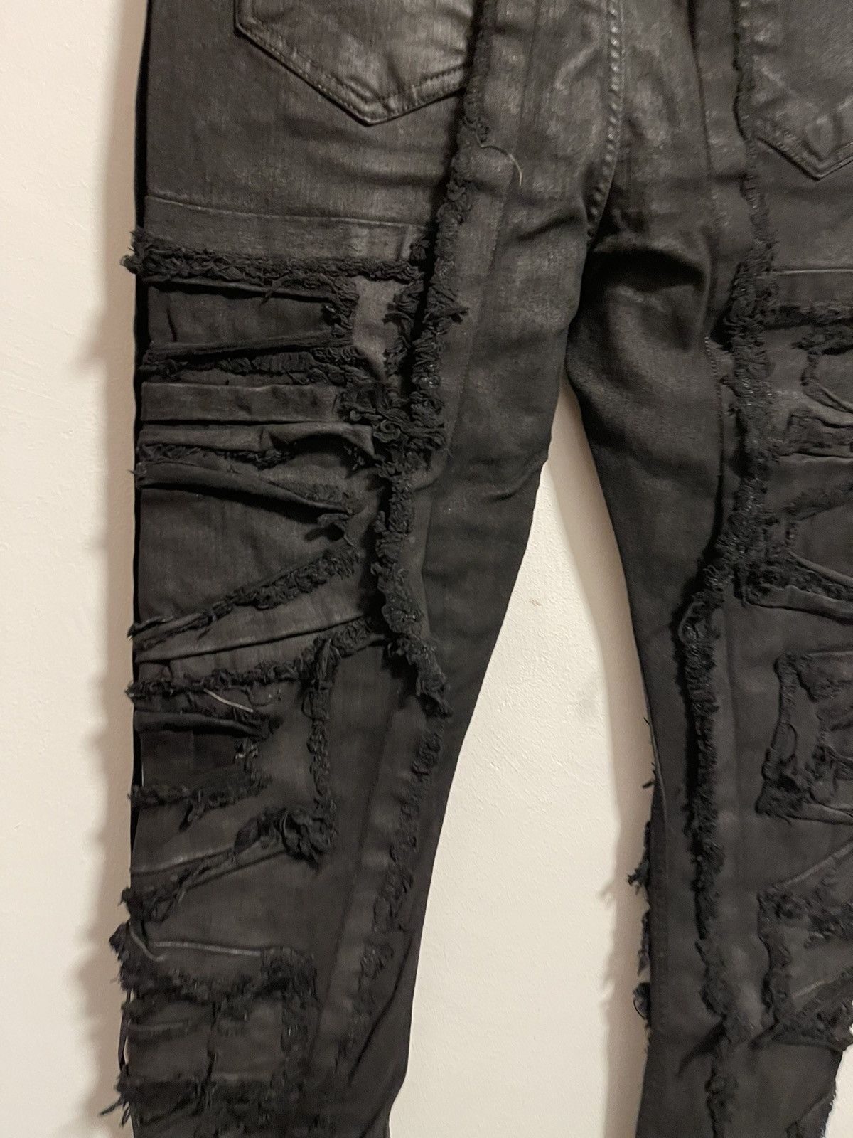 Rick Owens Drkshdw Rick Owens Drkshdw distressed Detroit cut jeans Size US 32 / EU 48 - 12 Thumbnail