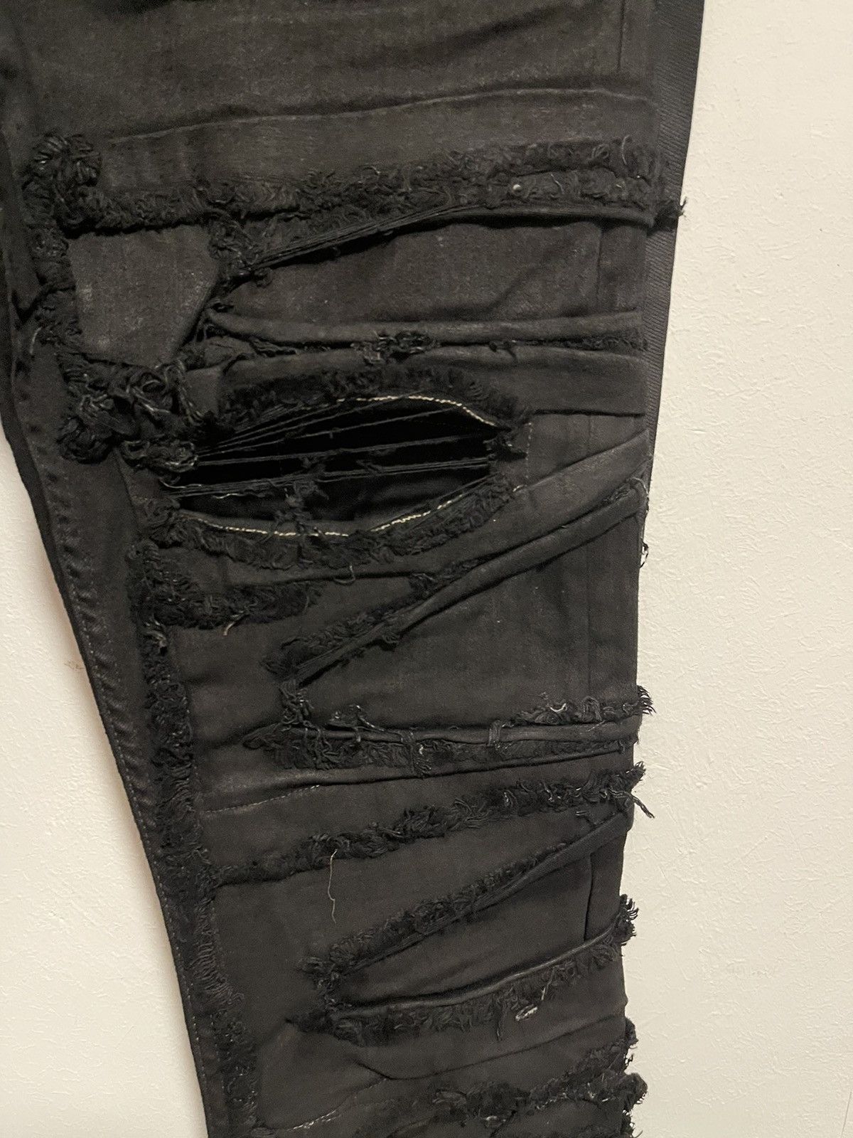Rick Owens Drkshdw Rick Owens Drkshdw distressed Detroit cut jeans Size US 32 / EU 48 - 6 Thumbnail