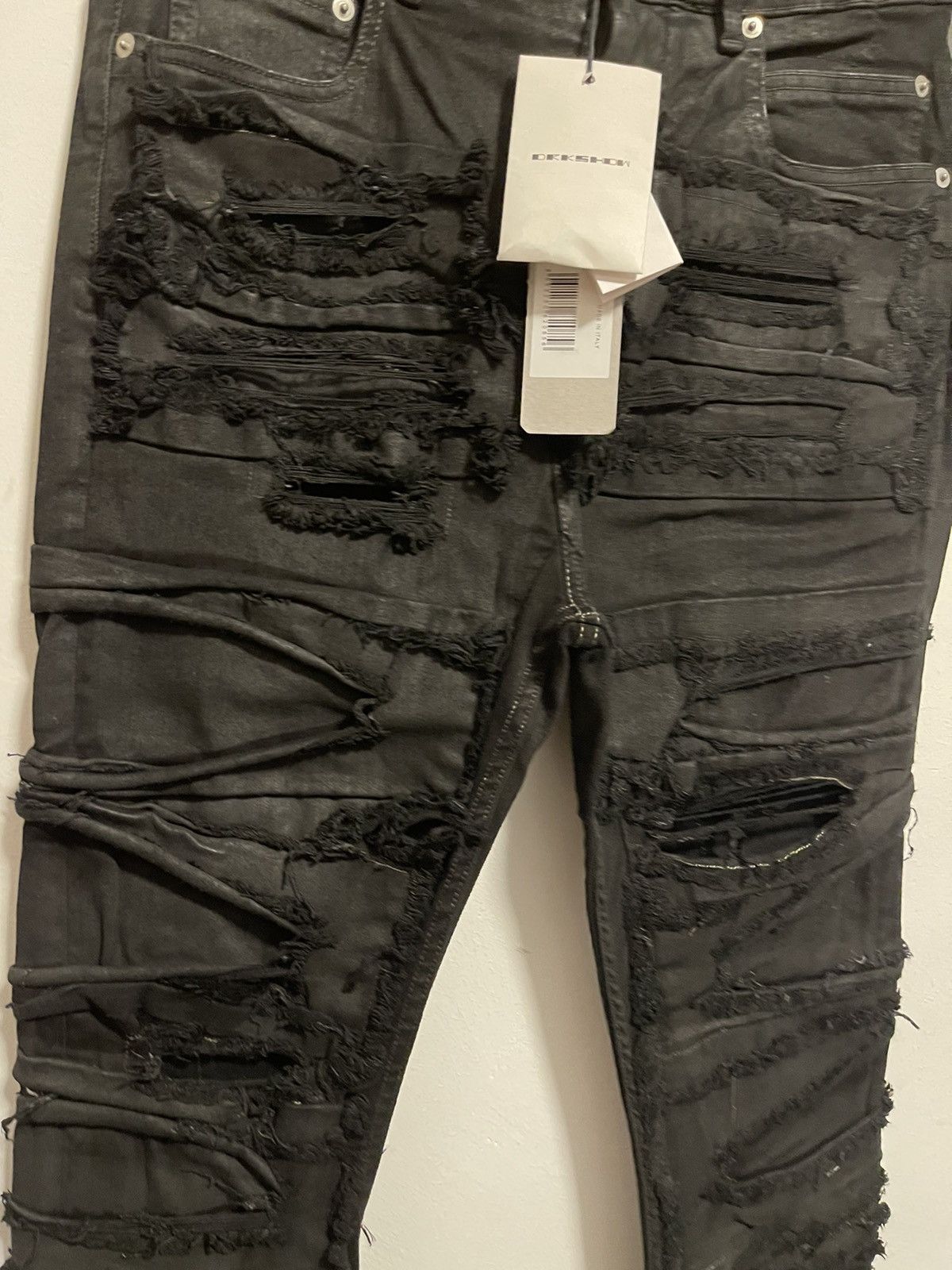 Rick Owens Drkshdw Rick Owens Drkshdw distressed Detroit cut jeans Size US 32 / EU 48 - 2 Thumbnail