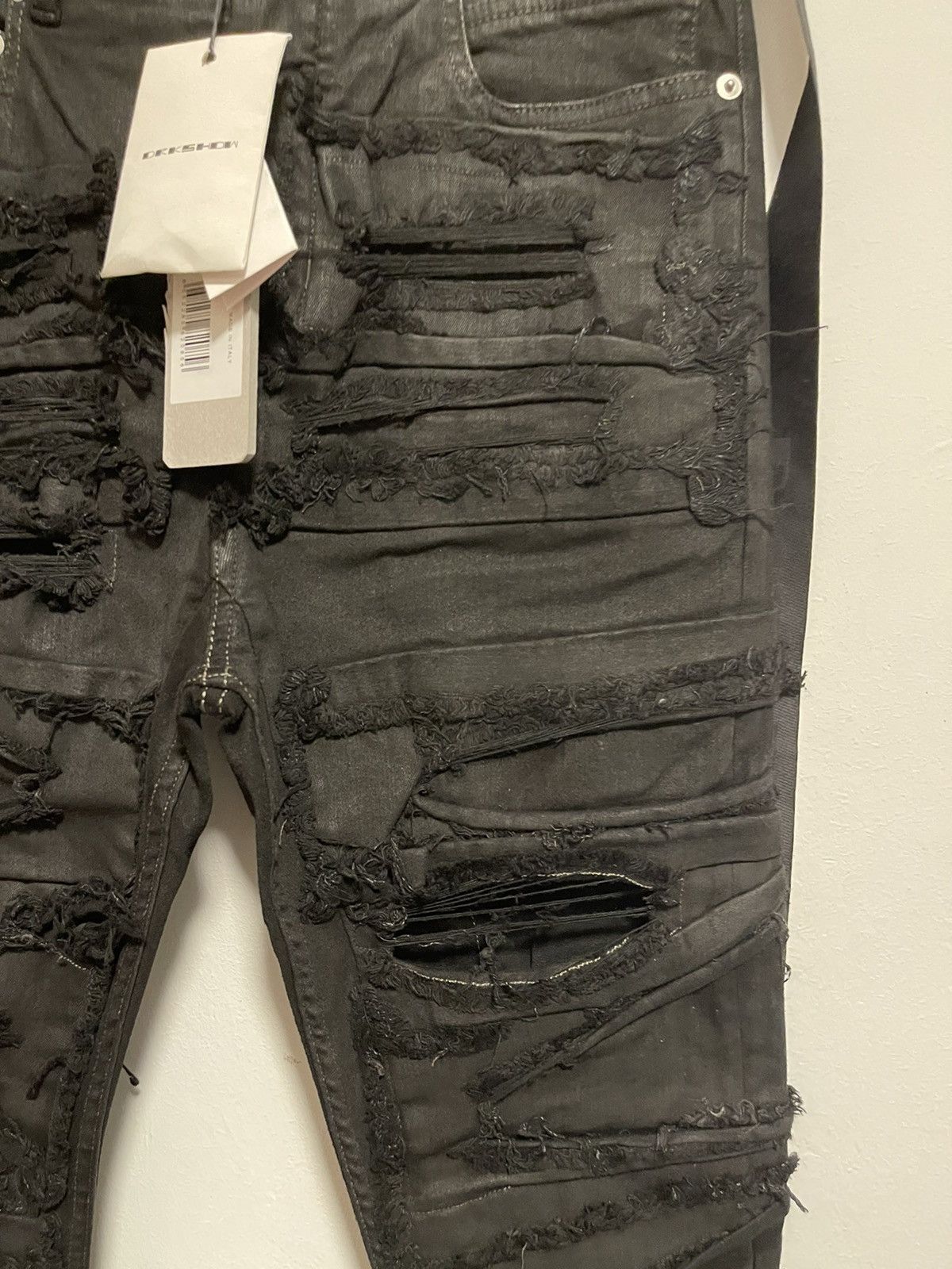 Rick Owens Drkshdw Rick Owens Drkshdw distressed Detroit cut jeans Size US 32 / EU 48 - 3 Thumbnail