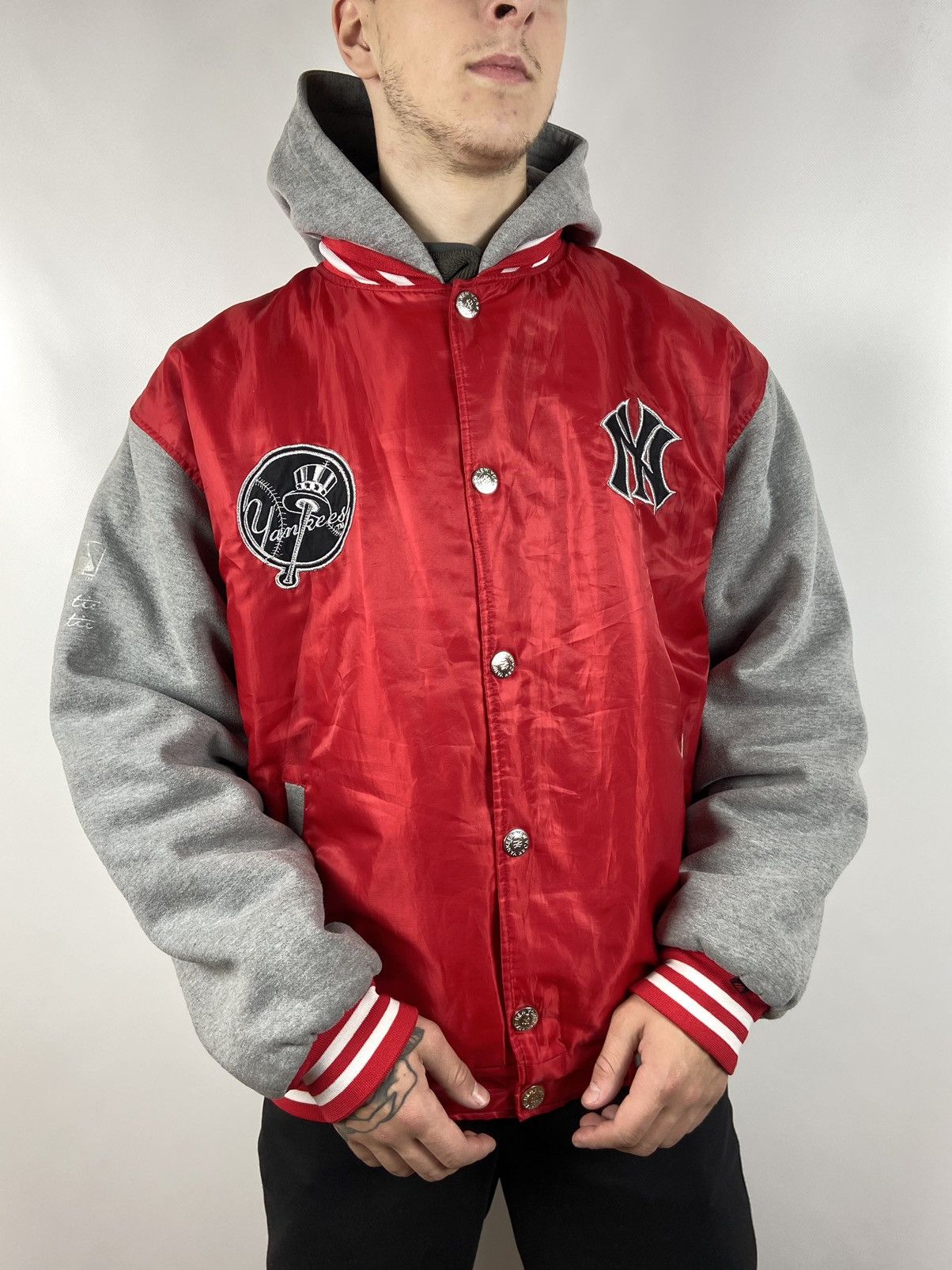MLB Majestic New York Yankees Vintage New York Yankees Majestic Varsity Hoodie Jacket Grailed