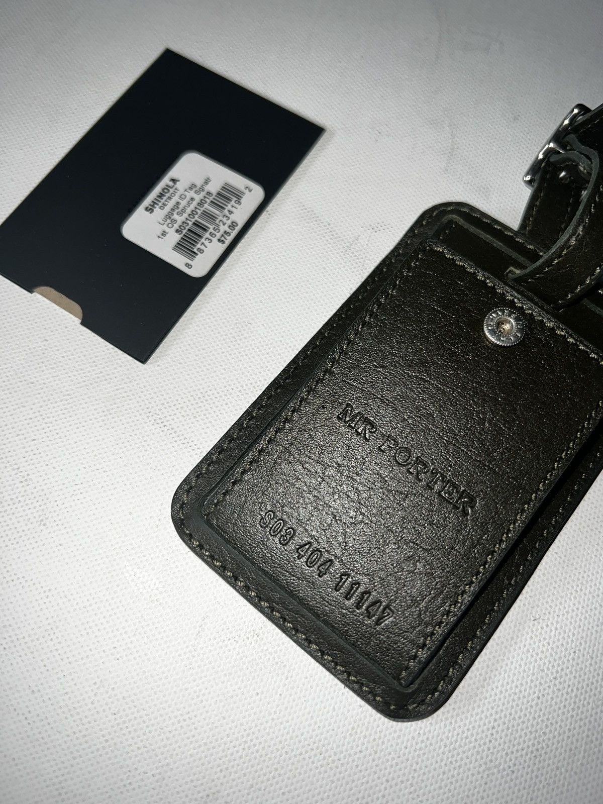 Shinola Leather Luggage Tag Size ONE SIZE - 3 Thumbnail