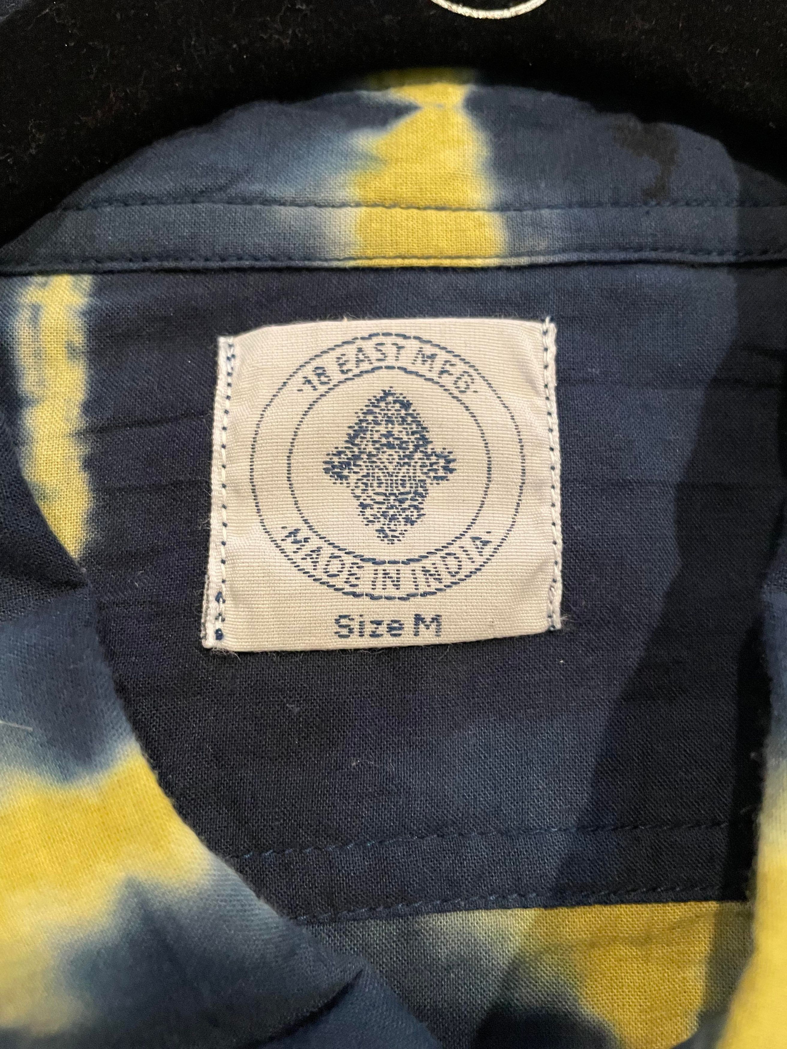 18 East Bangs Shirt - Lightning Tie-Dye Navy/Yellow Size US M / EU 48-50 / 2 - 8 Thumbnail