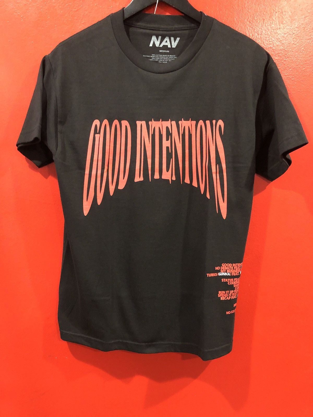 Vlone Nav X Vlone Good Intentions Tee M | Grailed