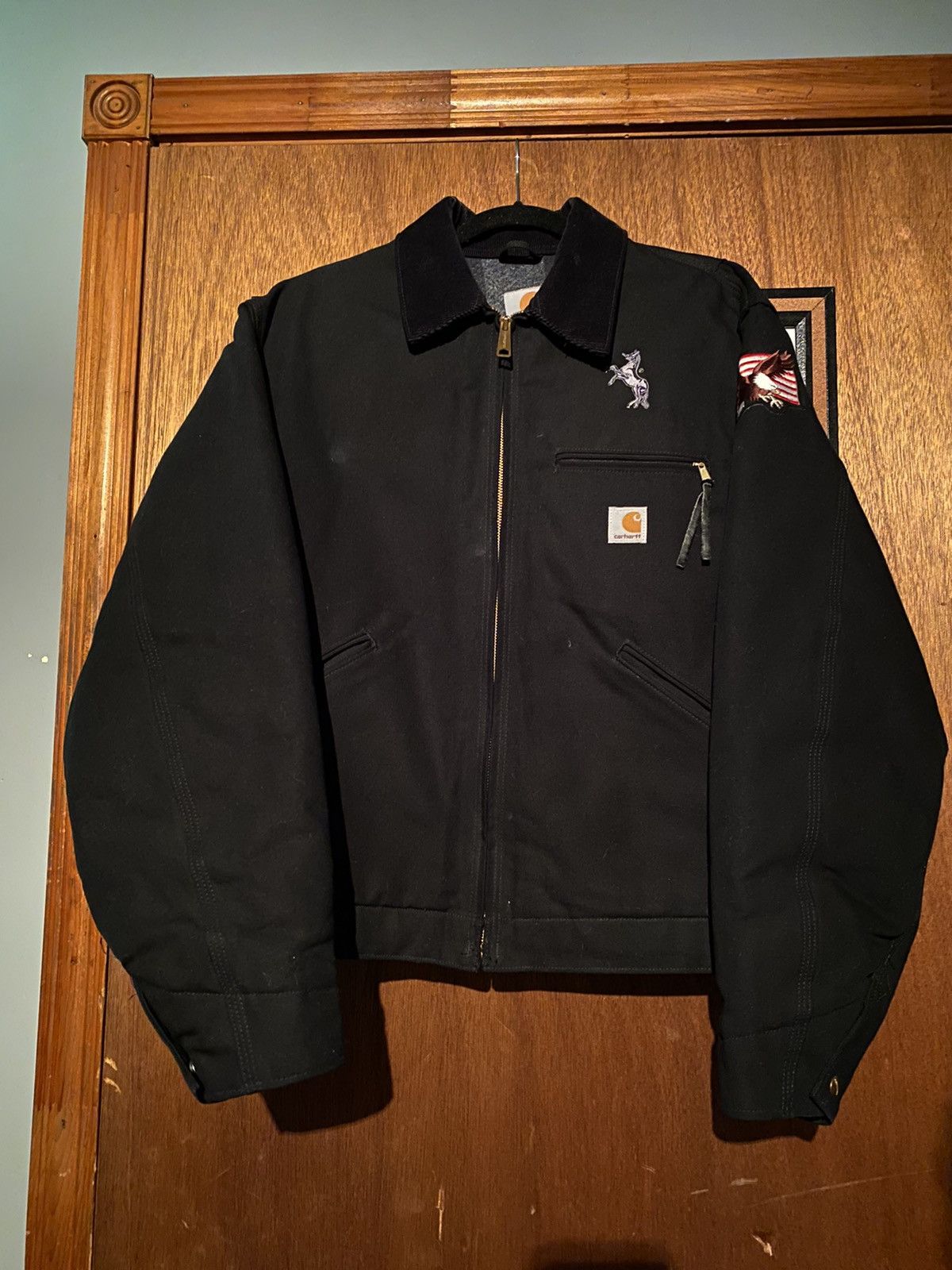 Carhartt Black Carhartt lined Detroit Work Jacket Men size L Size US L / EU 52-54 / 3 - 1 Thumbnail