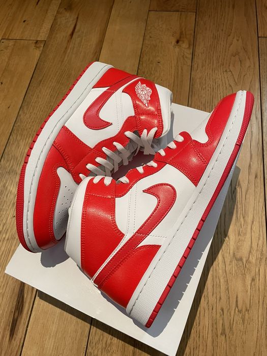 Nike Air Jordan 1 Mid Habanero Red Syracuse 2021 Grailed