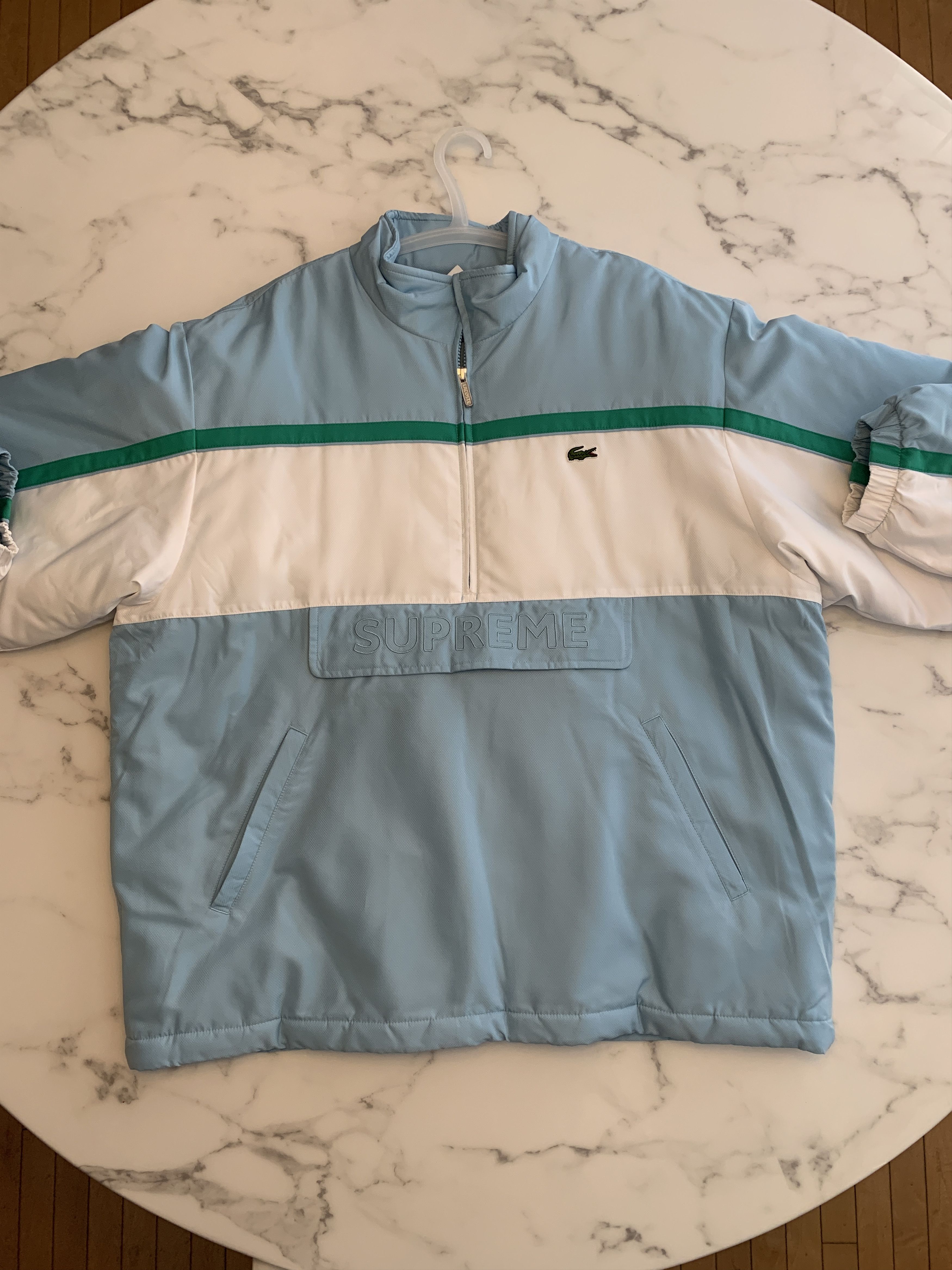ジャケット・アウター supreme lacoste puffy pullover Supreme FW19 Week 5 x LACOSTE Puffy Half Zip Pullover SUP-FW19-546