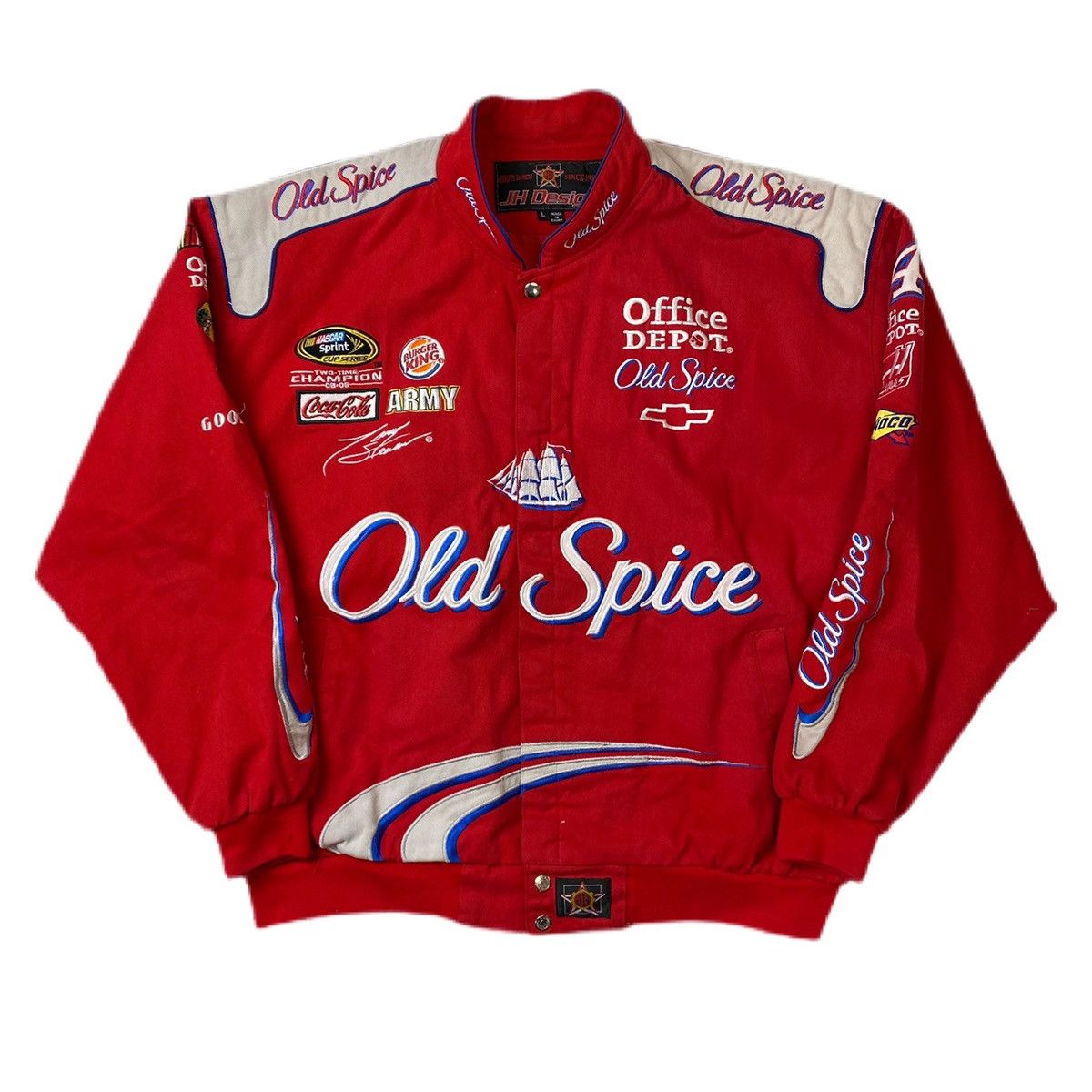 Vintage Vintage Old Spice #14 Racing Jacket Red | Grailed