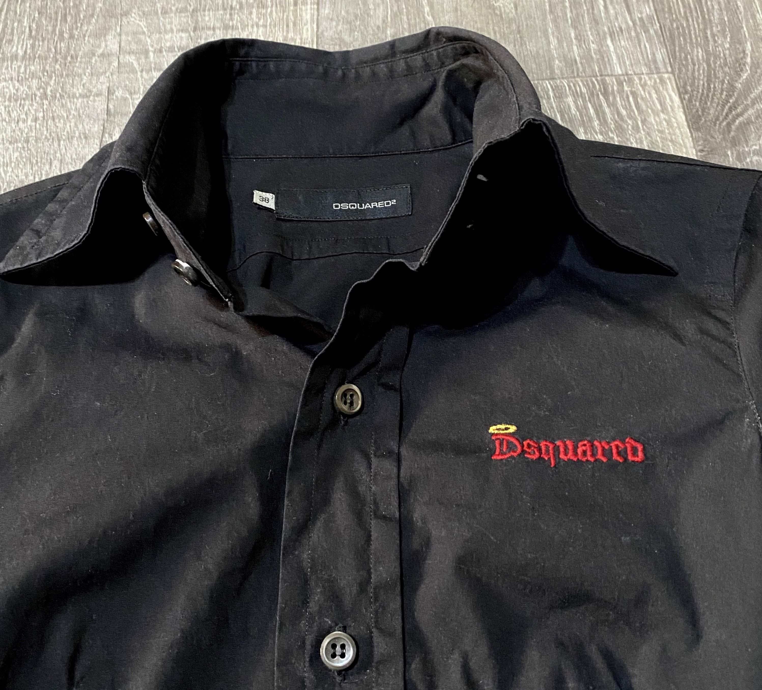Dsquared2 Women's Vintage Casual Formal Shirt Small Embroidered Logo Size XS / US 0-2 / IT 36-38 - 5 Thumbnail