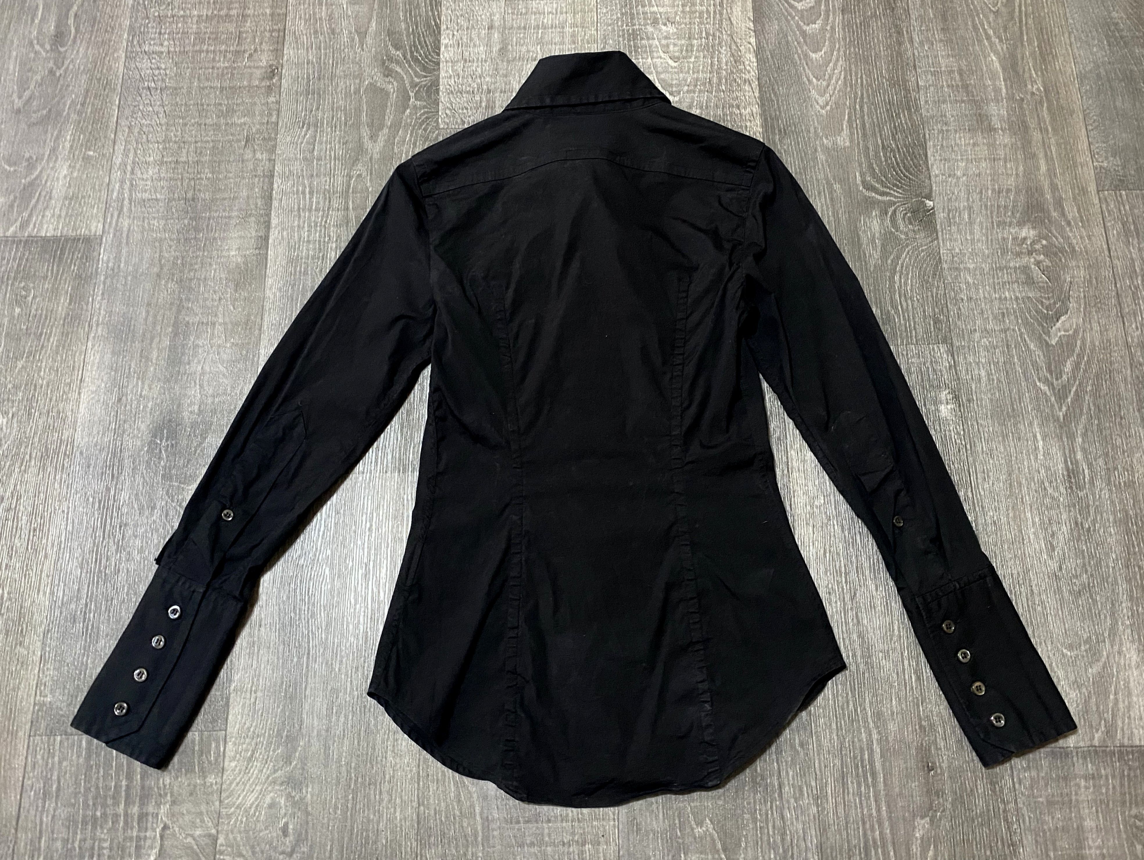 Dsquared2 Women's Vintage Casual Formal Shirt Small Embroidered Logo Size XS / US 0-2 / IT 36-38 - 3 Thumbnail
