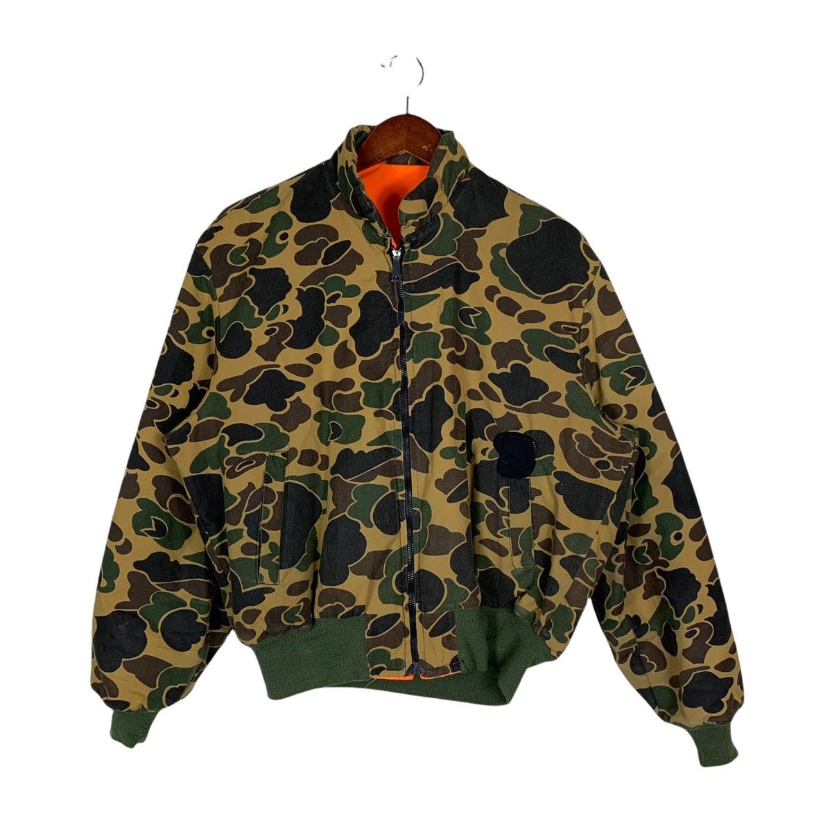 80’s Reversible Satin Bomber Racer Jacket
