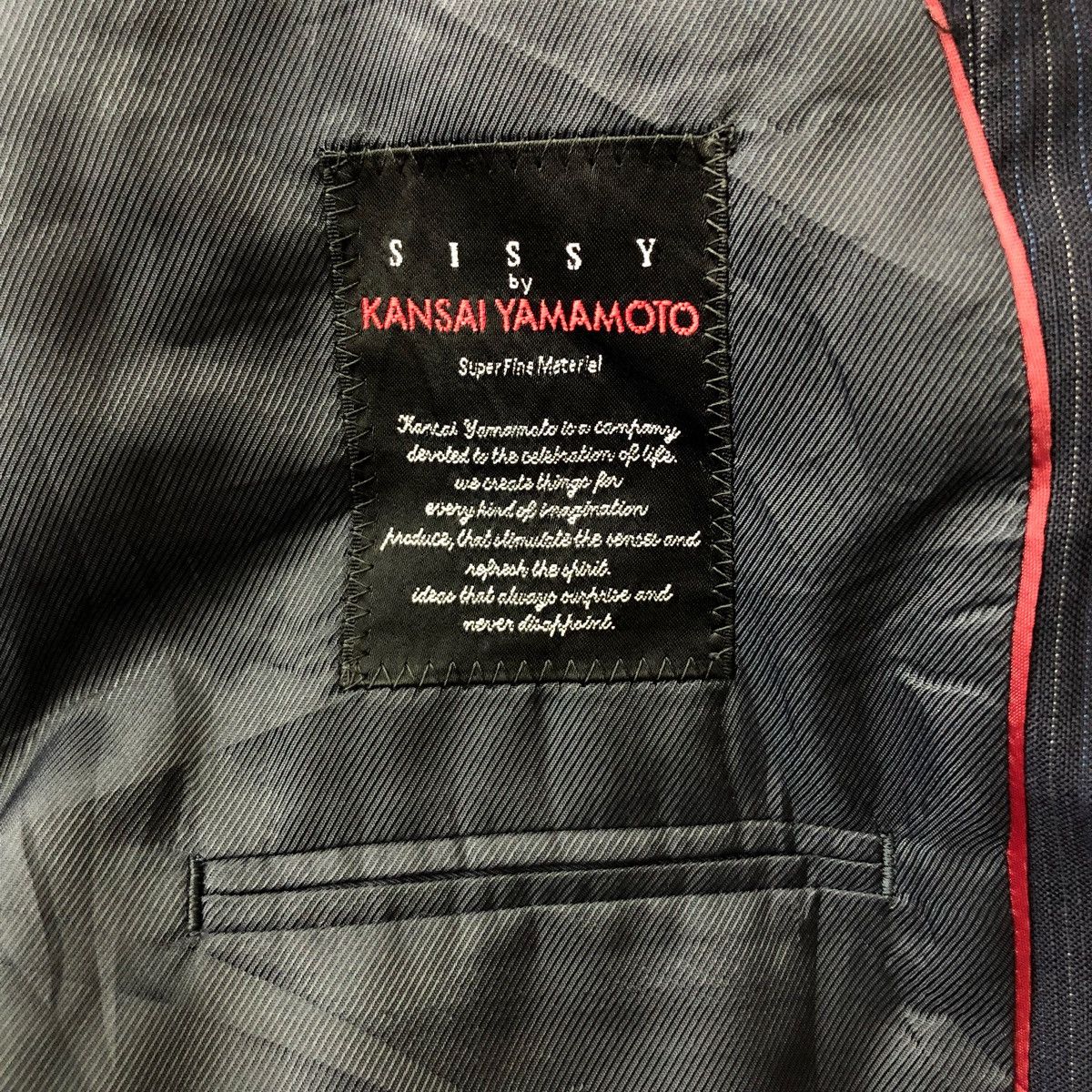 Kansai Yamamoto Vintage Sissy by Kansai Yamamoto Stripe Coat Blazer Jacket Size US L / EU 52-54 / 3 - 4 Thumbnail