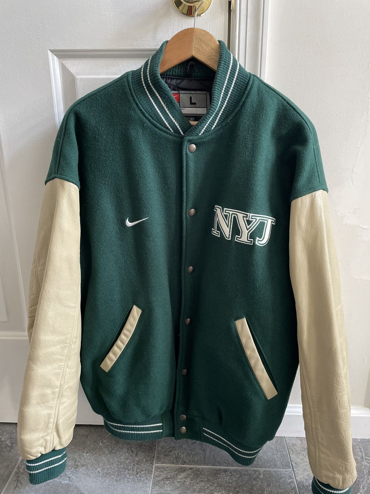 2000's NEW YORK YANKEES NIKE VARSITY JACKET M - Classic American