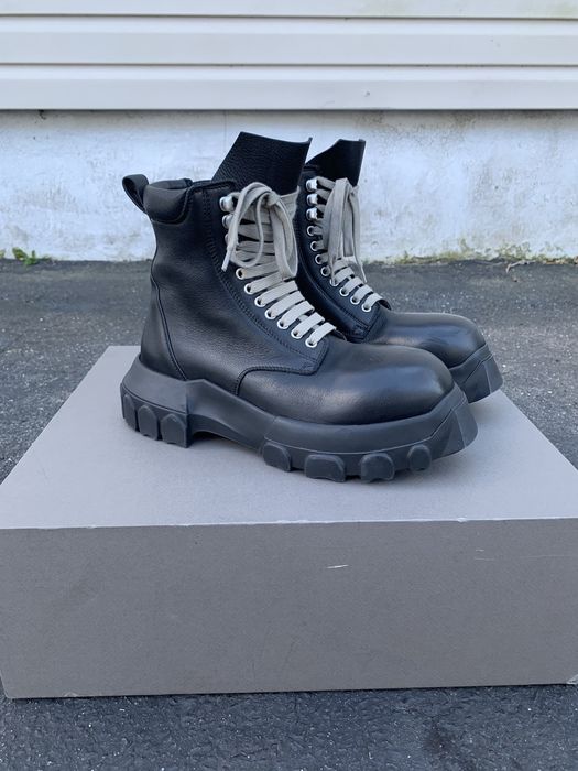 Rick Owens Rick Owens Bozo tractor army boots | Grailed