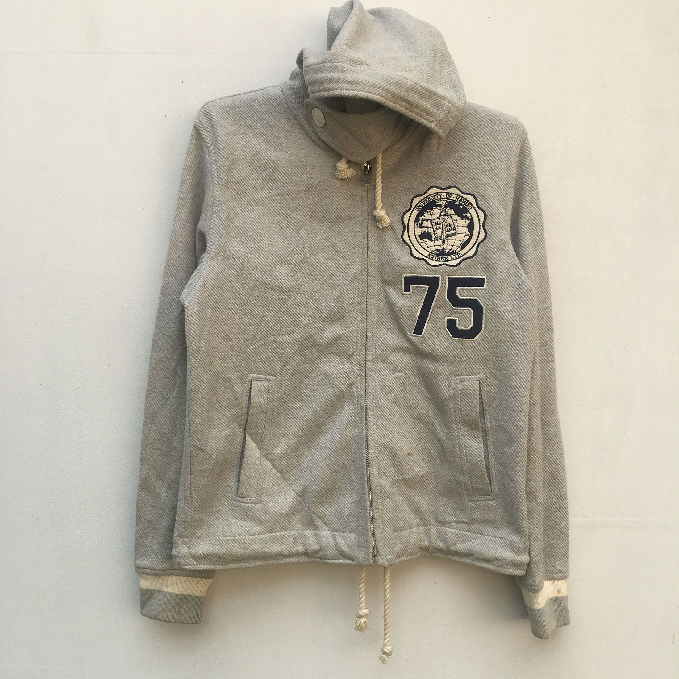 Avirex Varsity Zipper Hooded Army Navy