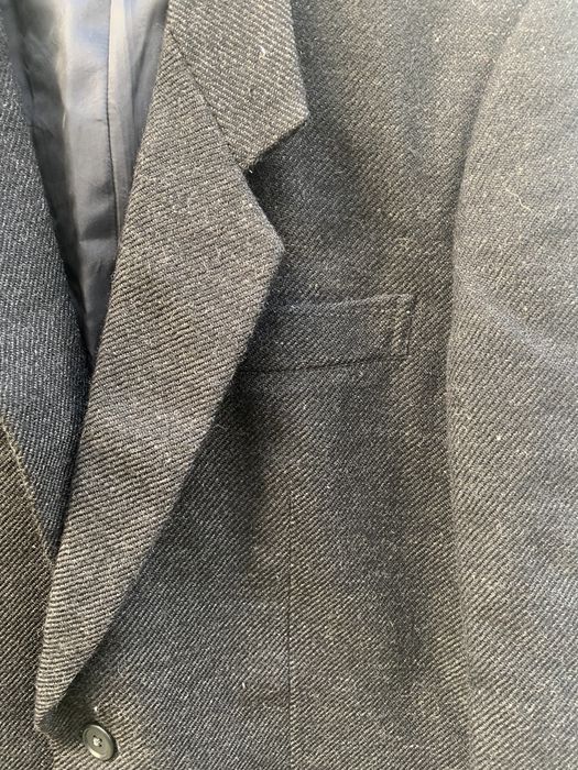 Vintage Y’s Black/Grey Wool White Flecks Jacket | Grailed