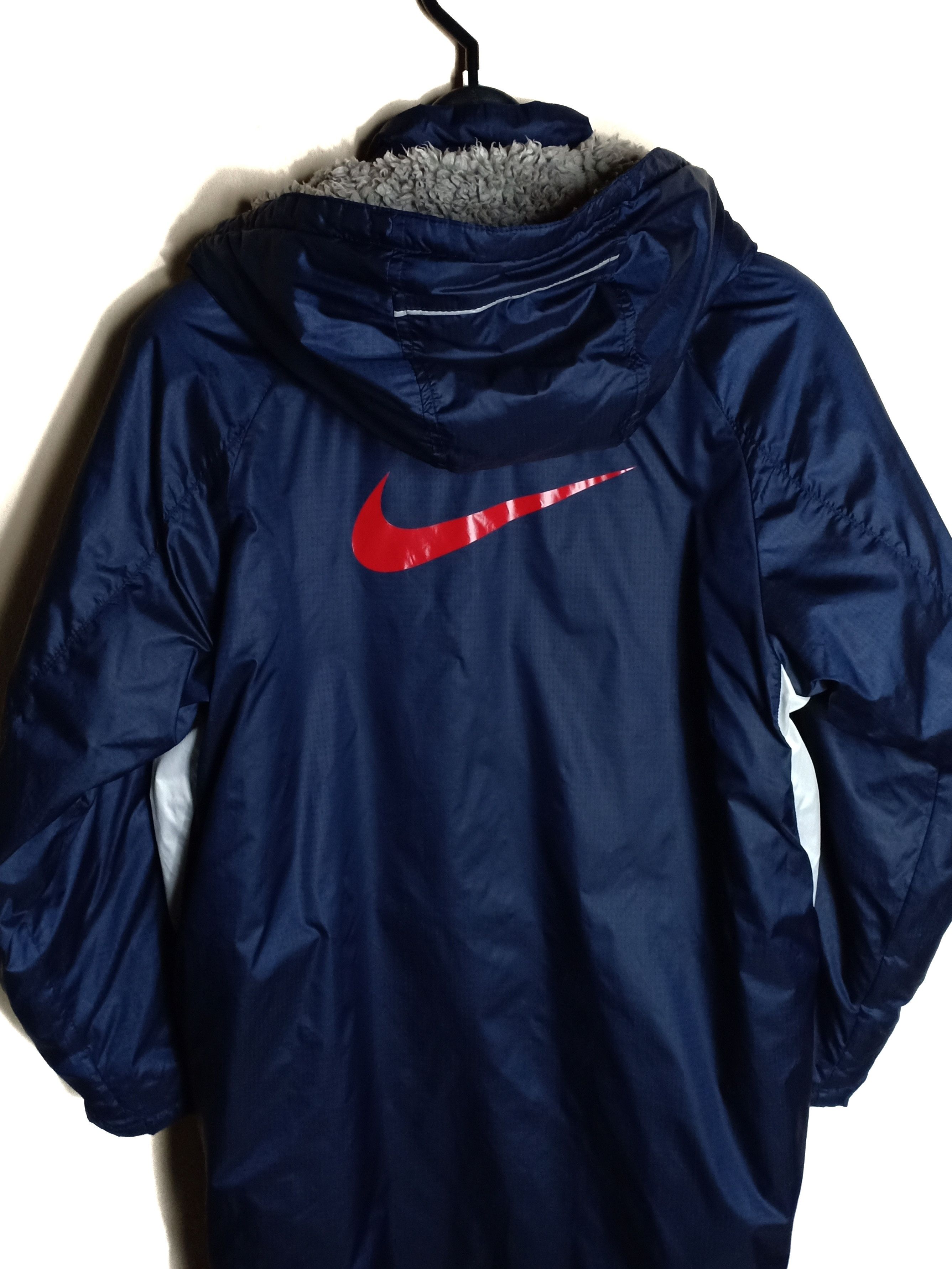 Nike NIKE Swoosh Big Logo Down Coach Hoodie Jacket Size US S / EU 44-46 / 1 - 6 Thumbnail