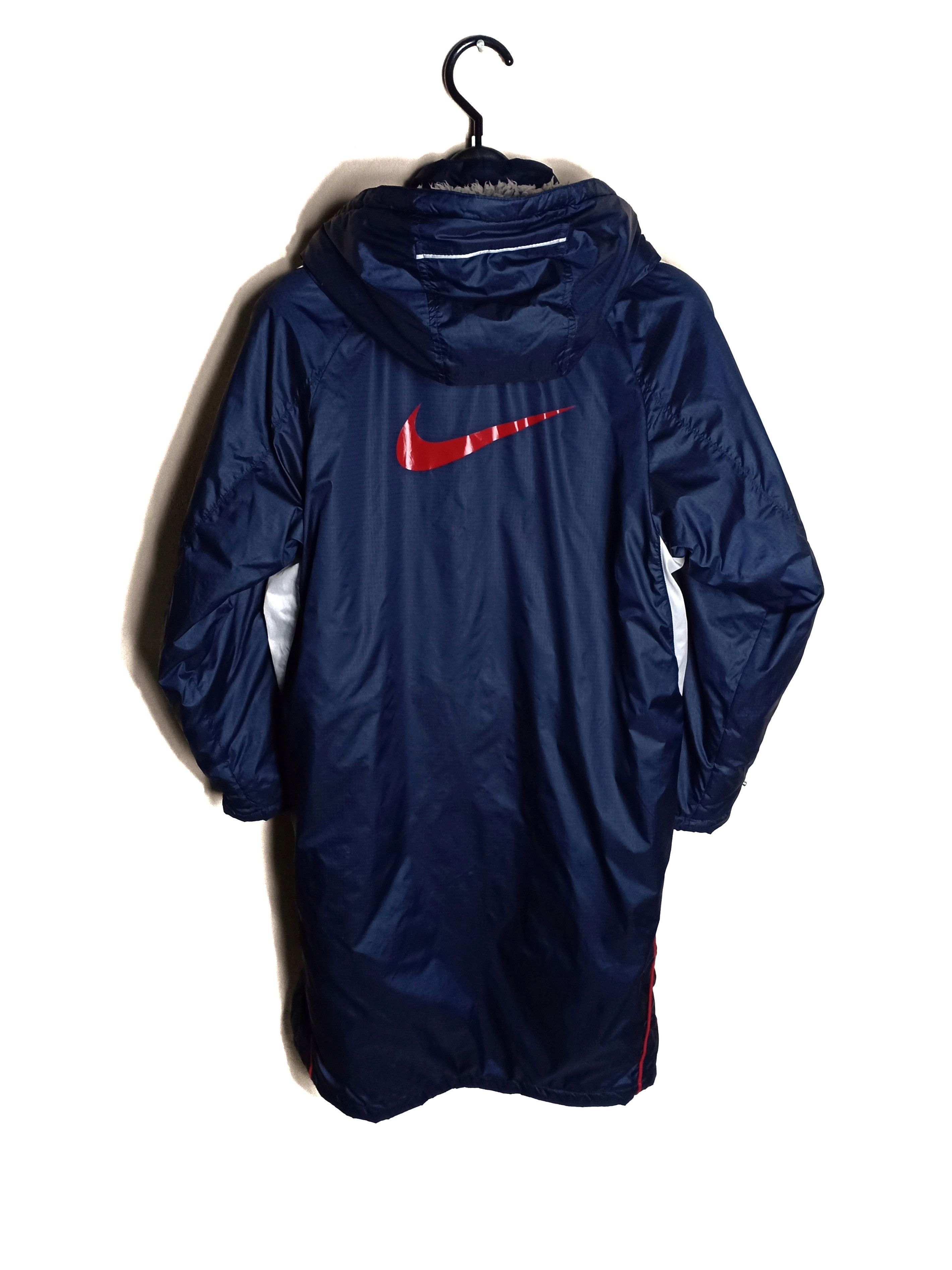 Nike NIKE Swoosh Big Logo Down Coach Hoodie Jacket Size US S / EU 44-46 / 1 - 2 Thumbnail