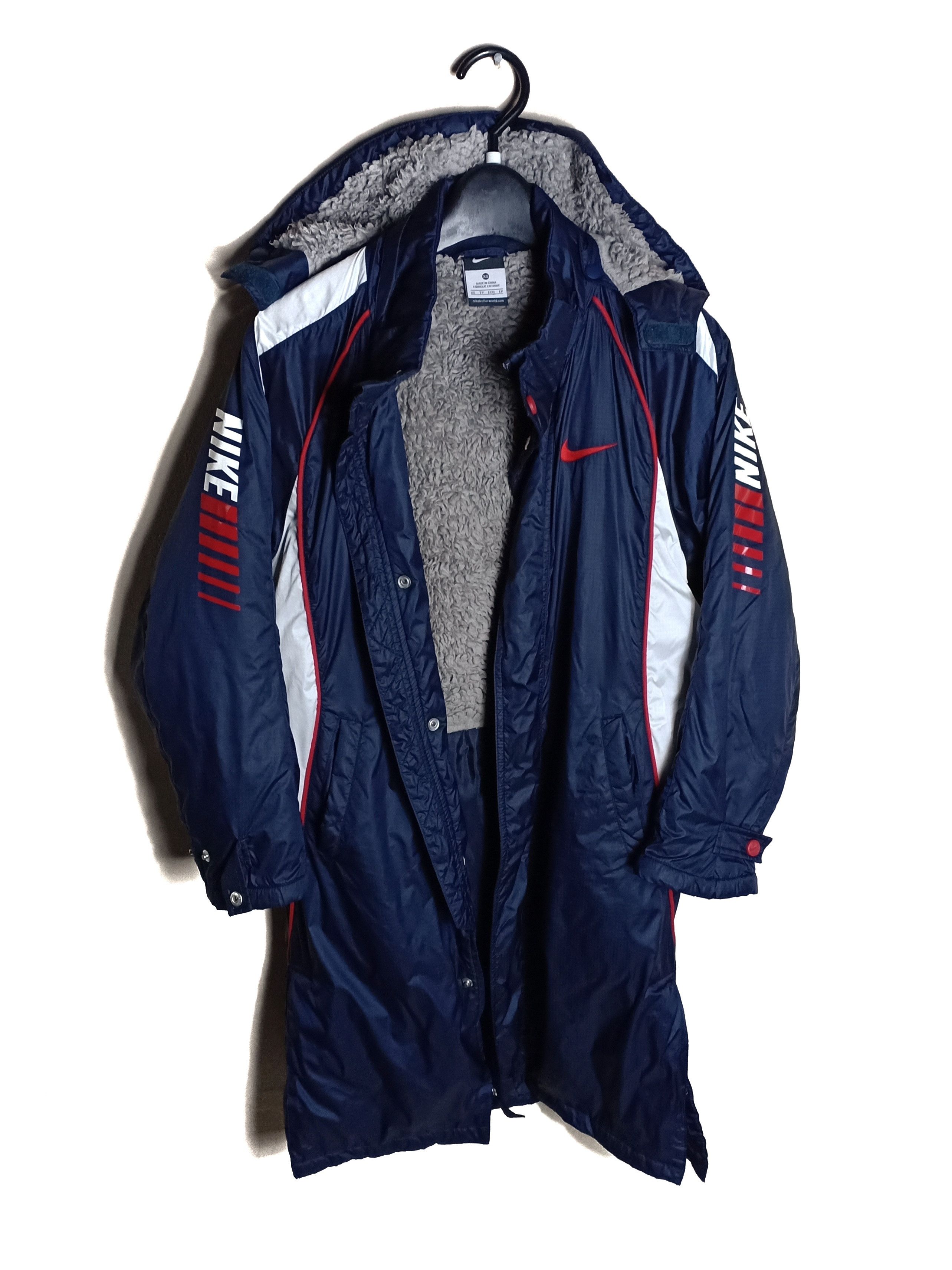 Nike NIKE Swoosh Big Logo Down Coach Hoodie Jacket Size US S / EU 44-46 / 1 - 1 Thumbnail