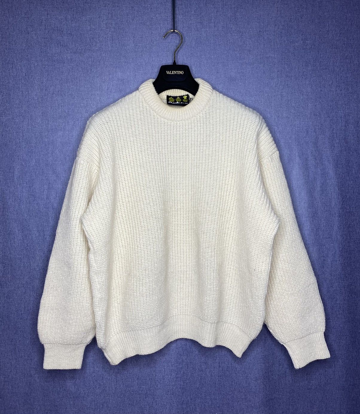 Barbour × Vintage Barbour Vintage 80s Fisherman Knitted Sweater Wool Rare Size US L / EU 52-54 / 3 - 1 Thumbnail