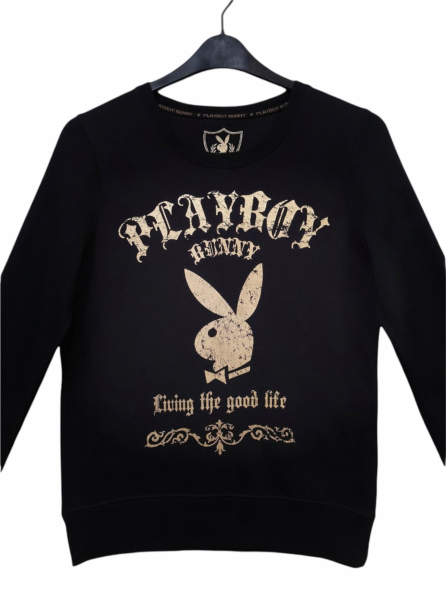 Playboy Playboy Bunny Gold Big Logo Sweatshirt Rare Design Size US S / EU 44-46 / 1 - 7 Thumbnail