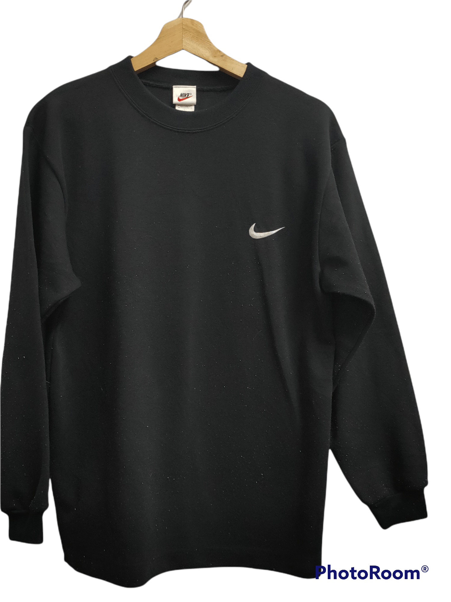 Nike Rare 🔥Nike vintage 90s sweater Spellout swoosh USA Size US L / EU 52-54 / 3 - 2 Thumbnail