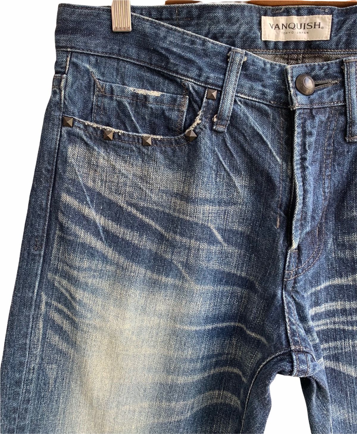 Vanquish Vanquish Tokyo Japan Distressed Denim Pants Size US 32 / EU 48 - 8 Thumbnail