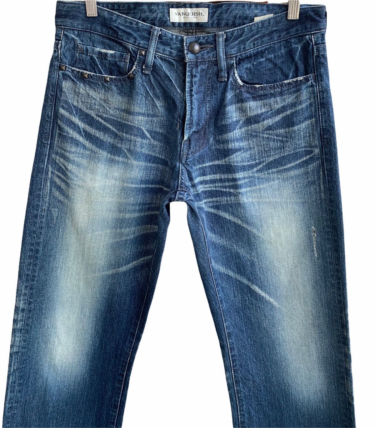 Vanquish Vanquish Tokyo Japan Distressed Denim Pants Size US 32 / EU 48 - 3 Thumbnail