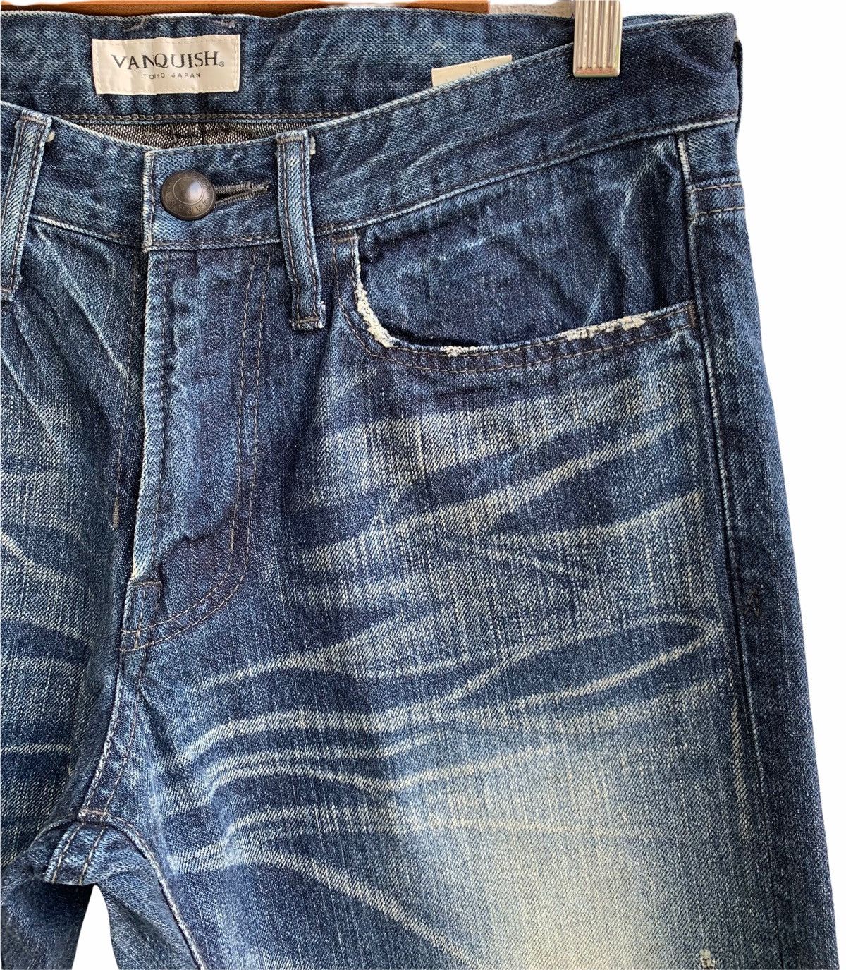Vanquish Vanquish Tokyo Japan Distressed Denim Pants Size US 32 / EU 48 - 7 Thumbnail