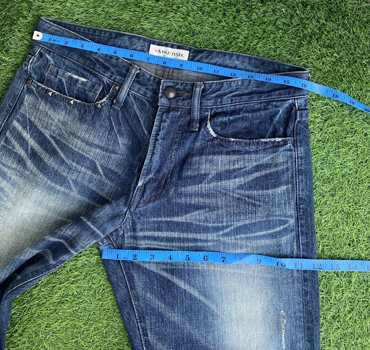 Vanquish Vanquish Tokyo Japan Distressed Denim Pants Size US 32 / EU 48 - 12 Thumbnail