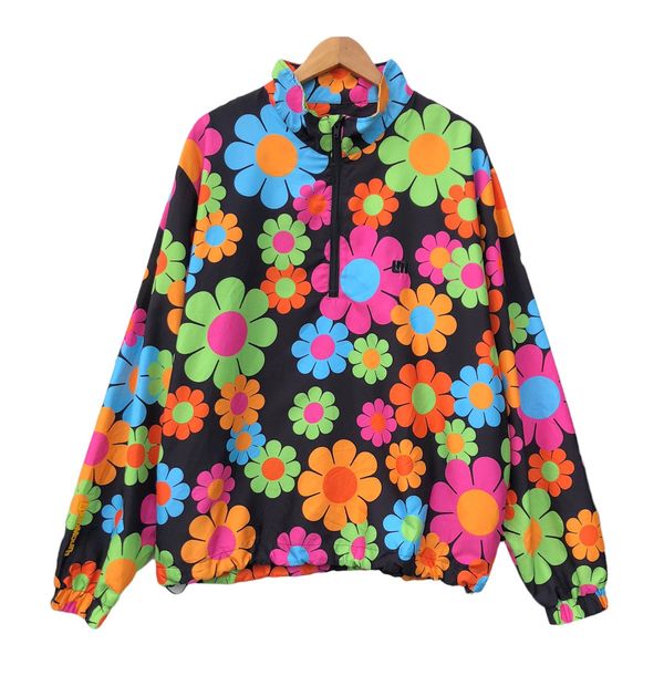 Japanese Brand Japanese LoudMouth Flower Murakami Style Outdoor Jacket ...