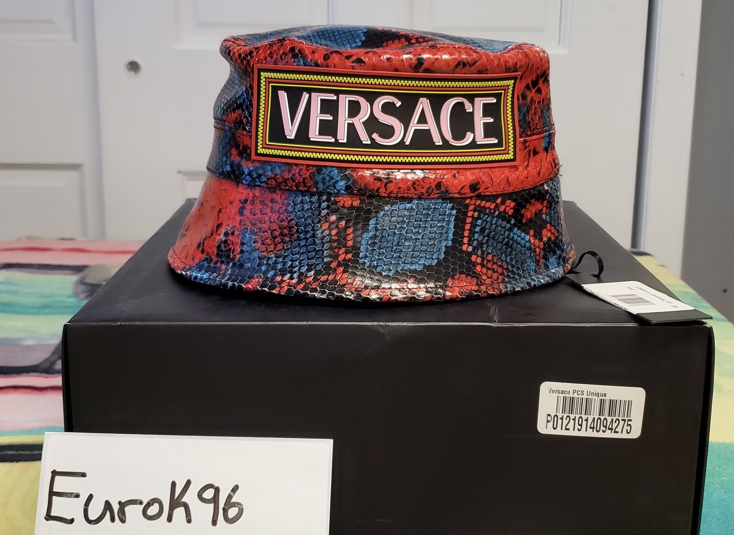 Versace VERSACE GENUINE PYTHON LEATHER BUCKET | Grailed