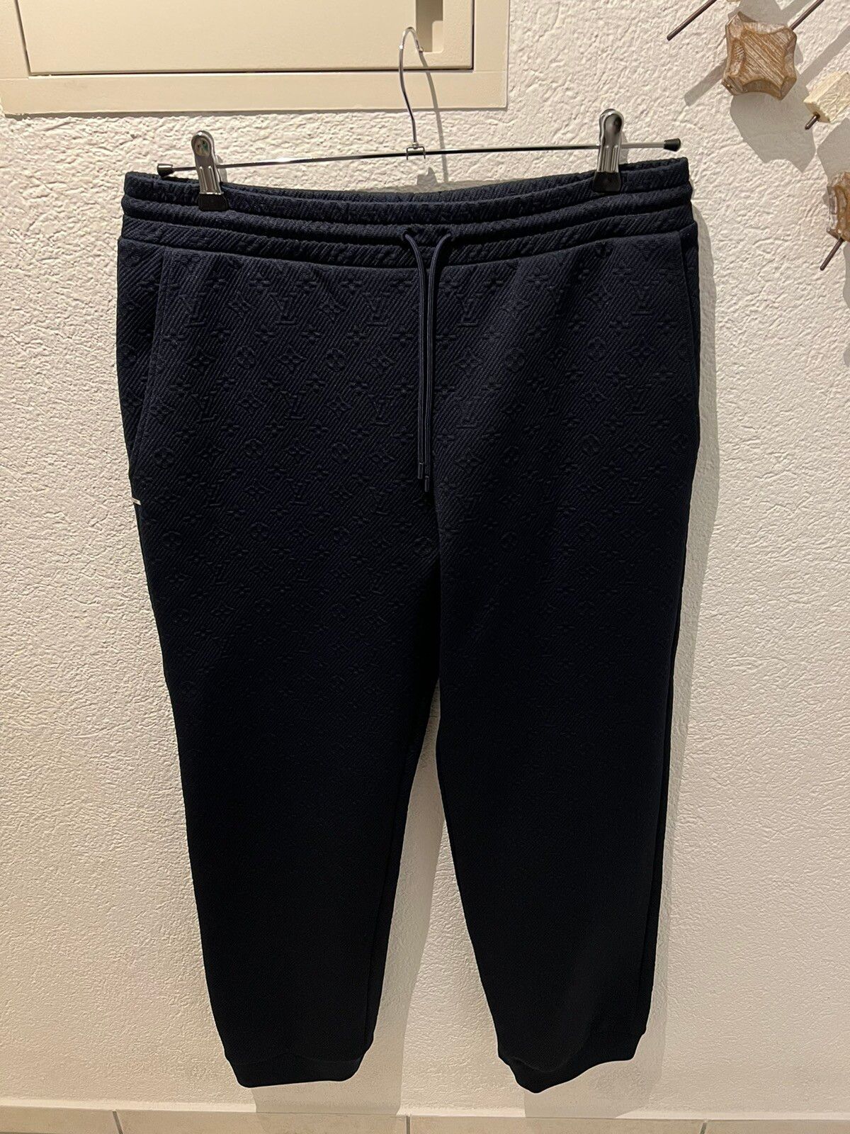 Louis Vuitton Monogram Mens Joggers & Sweatpants, Navy, L*Inventory Confirmation Required