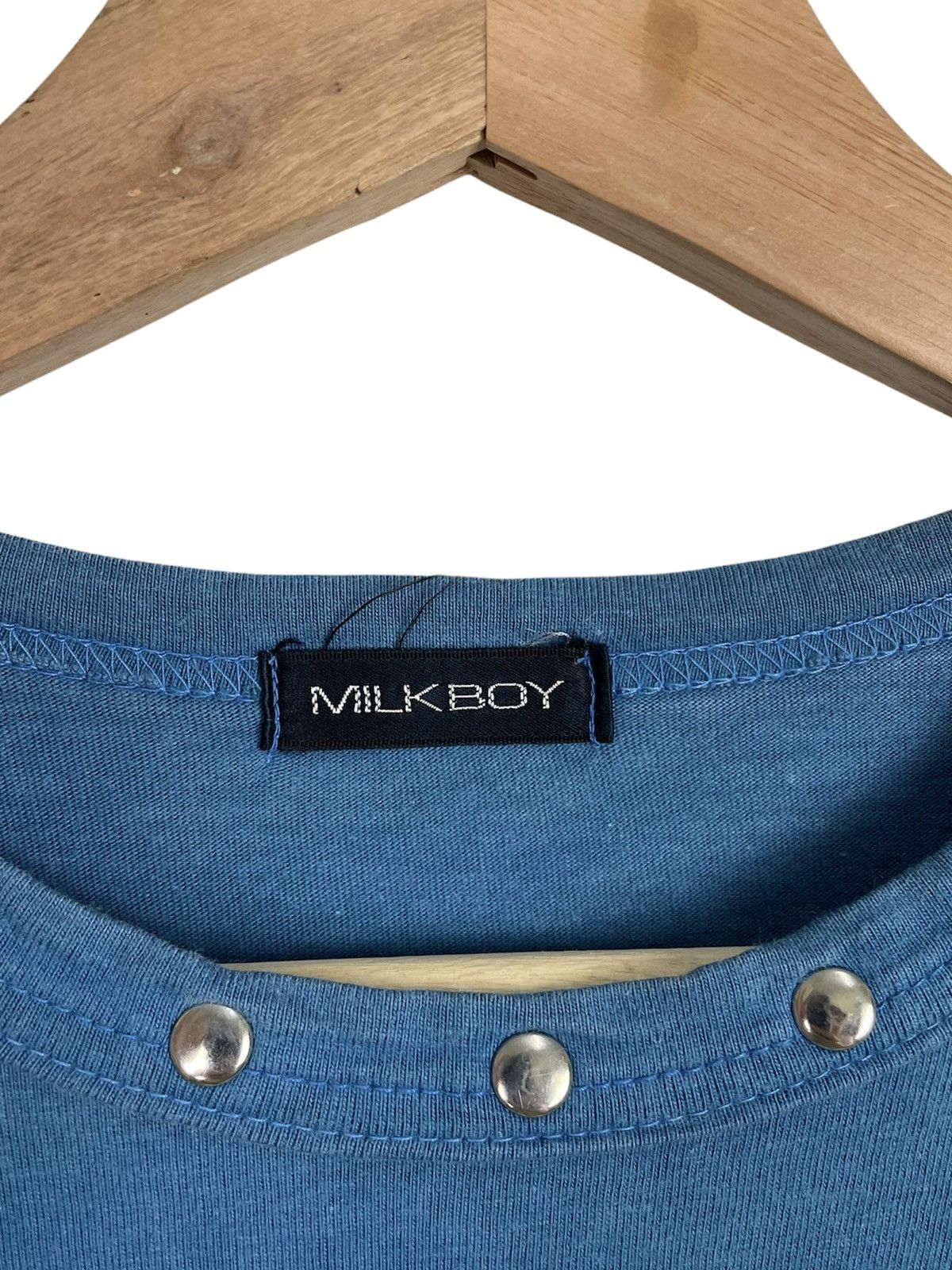 Japanese Brand × Vintage Milkboy 25th Anniv “Save £35” Heinz Parody | Studded Collar Size US M / EU 48-50 / 2 - 3 Thumbnail