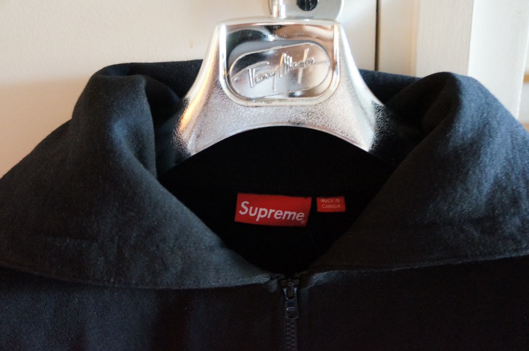 Supreme Split hood Zip Up Sweat Black | Grailed