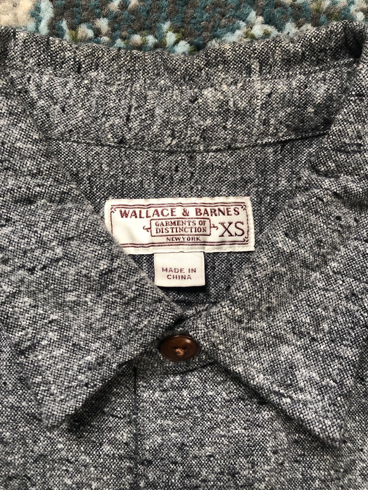 Wallace & Barnes Wallace & Barnes Grey Flannel Shirt Size US XS / EU 42 / 0 - 4 Thumbnail