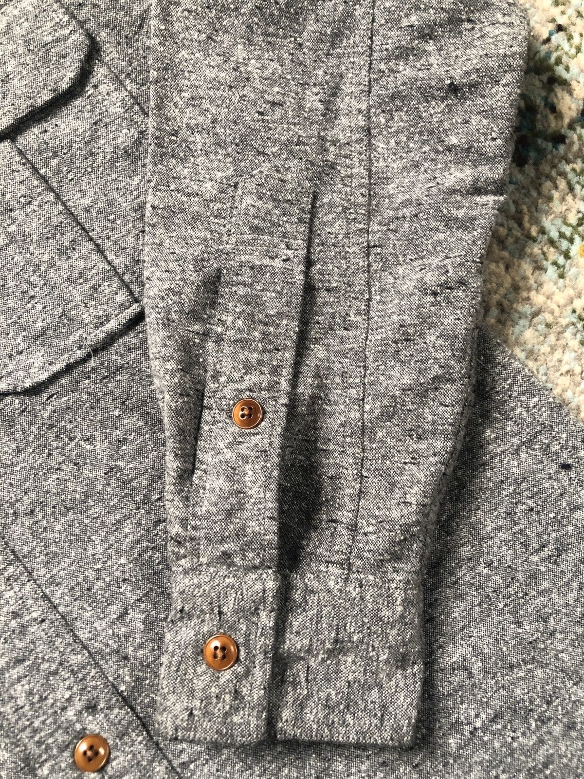 Wallace & Barnes Wallace & Barnes Grey Flannel Shirt Size US XS / EU 42 / 0 - 3 Thumbnail
