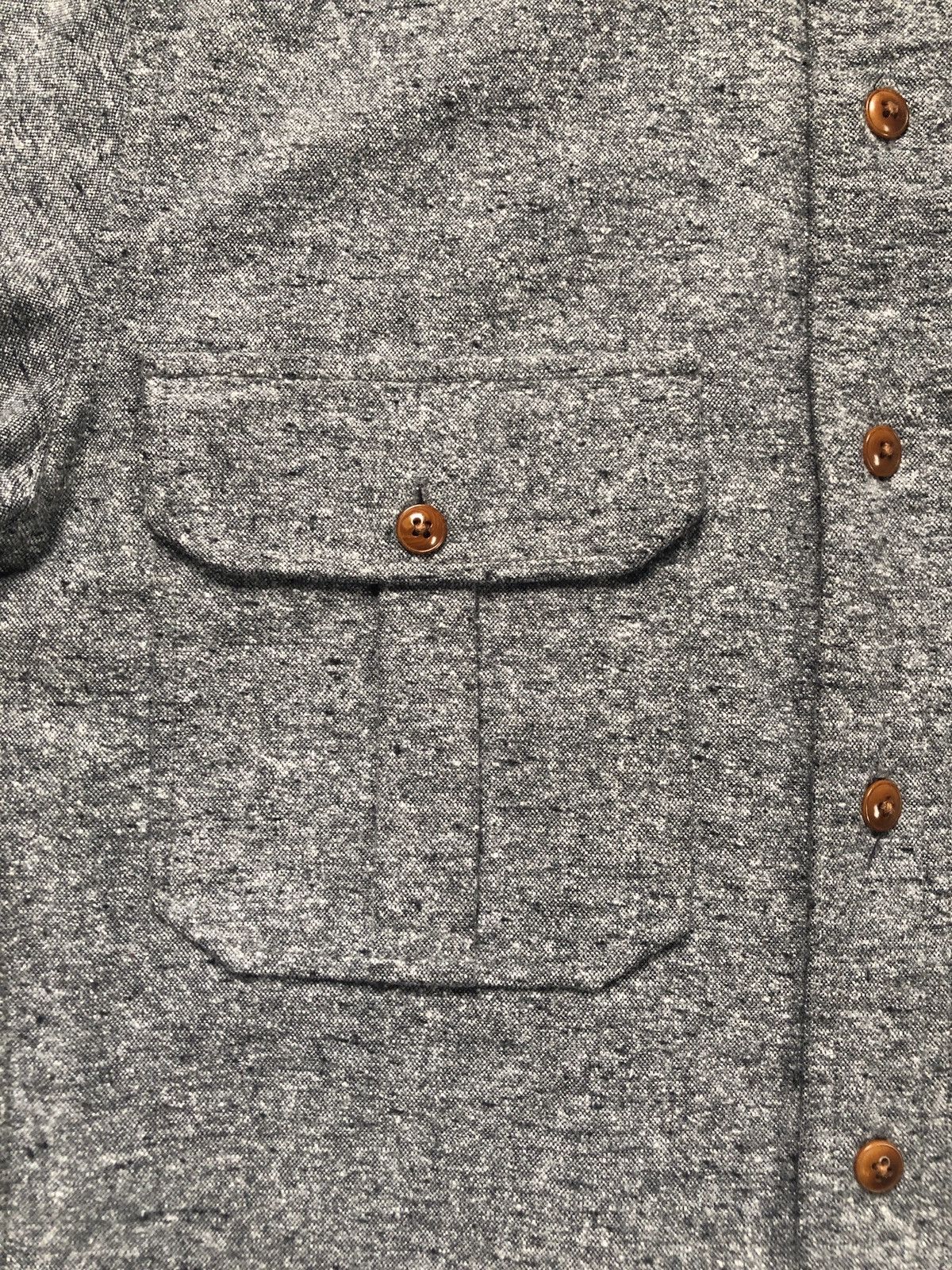 Wallace & Barnes Wallace & Barnes Grey Flannel Shirt Size US XS / EU 42 / 0 - 2 Thumbnail