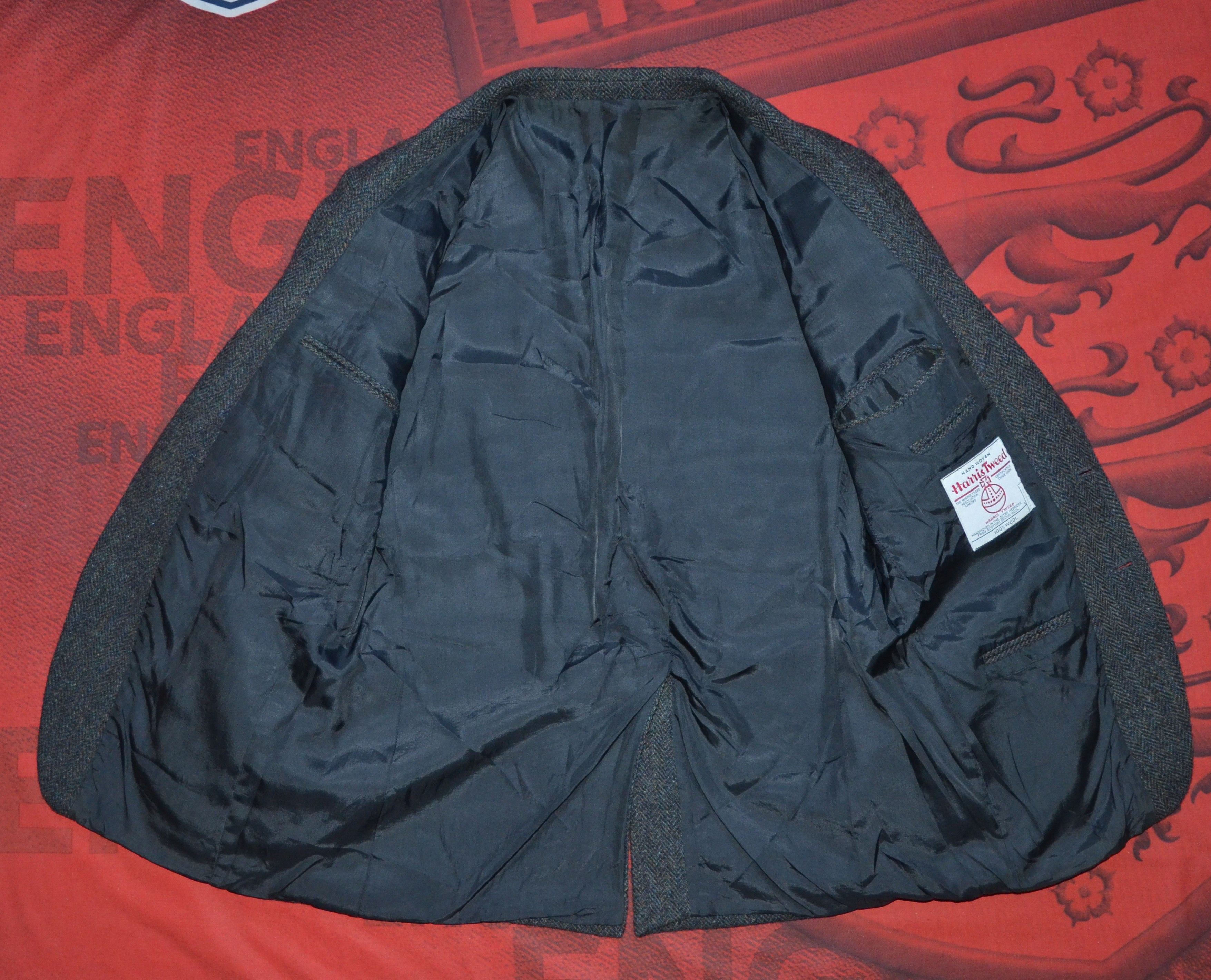 Harris Tweed Harris Tweed 100% Wool BlazerJacket Dark Gray Casual Luxury Size US XL / EU 56 / 4 - 5 Thumbnail