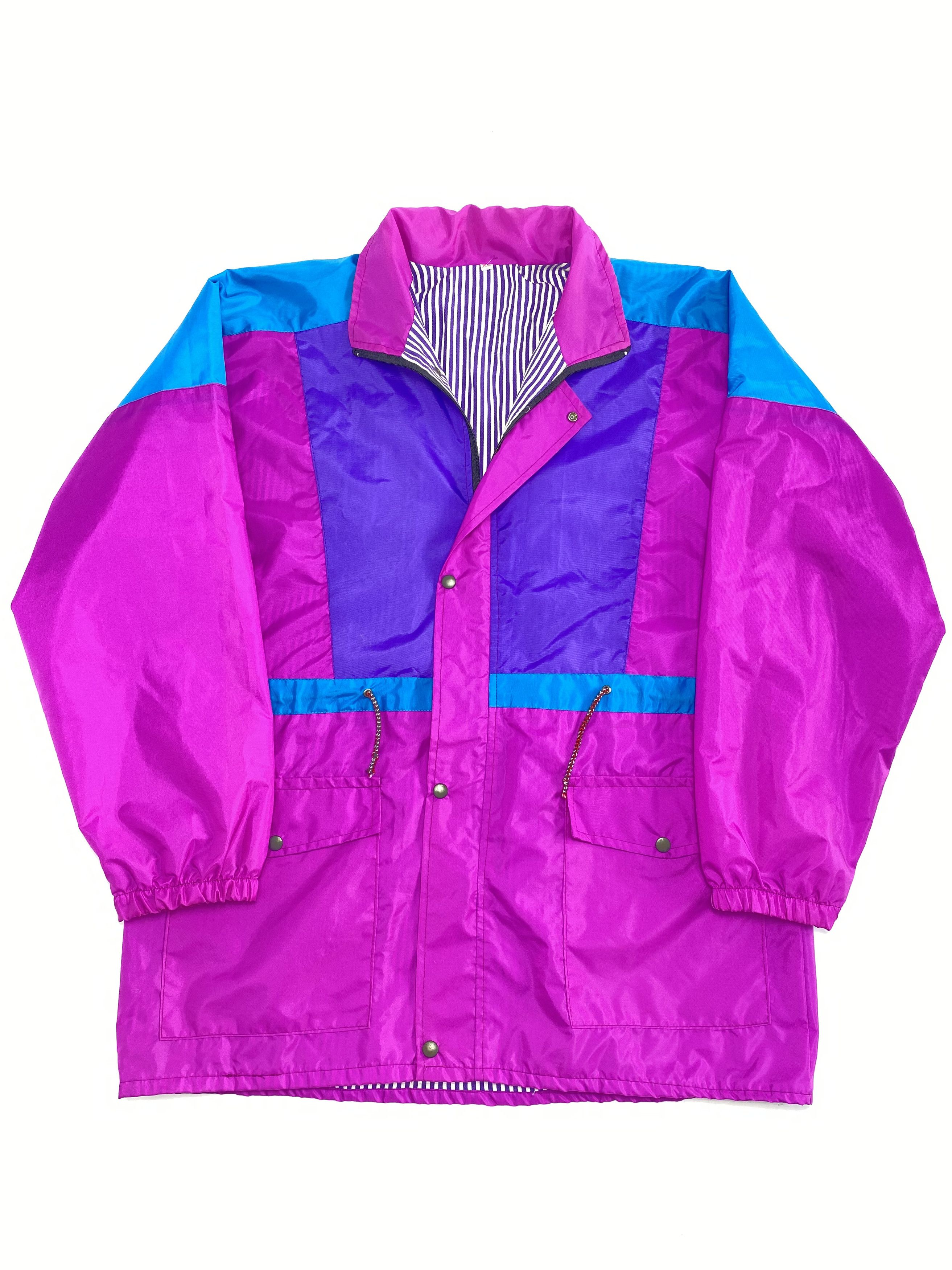 Vintage 90s Vintage Color Block Nylon Rain Coat Windbreaker Jaket | Grailed