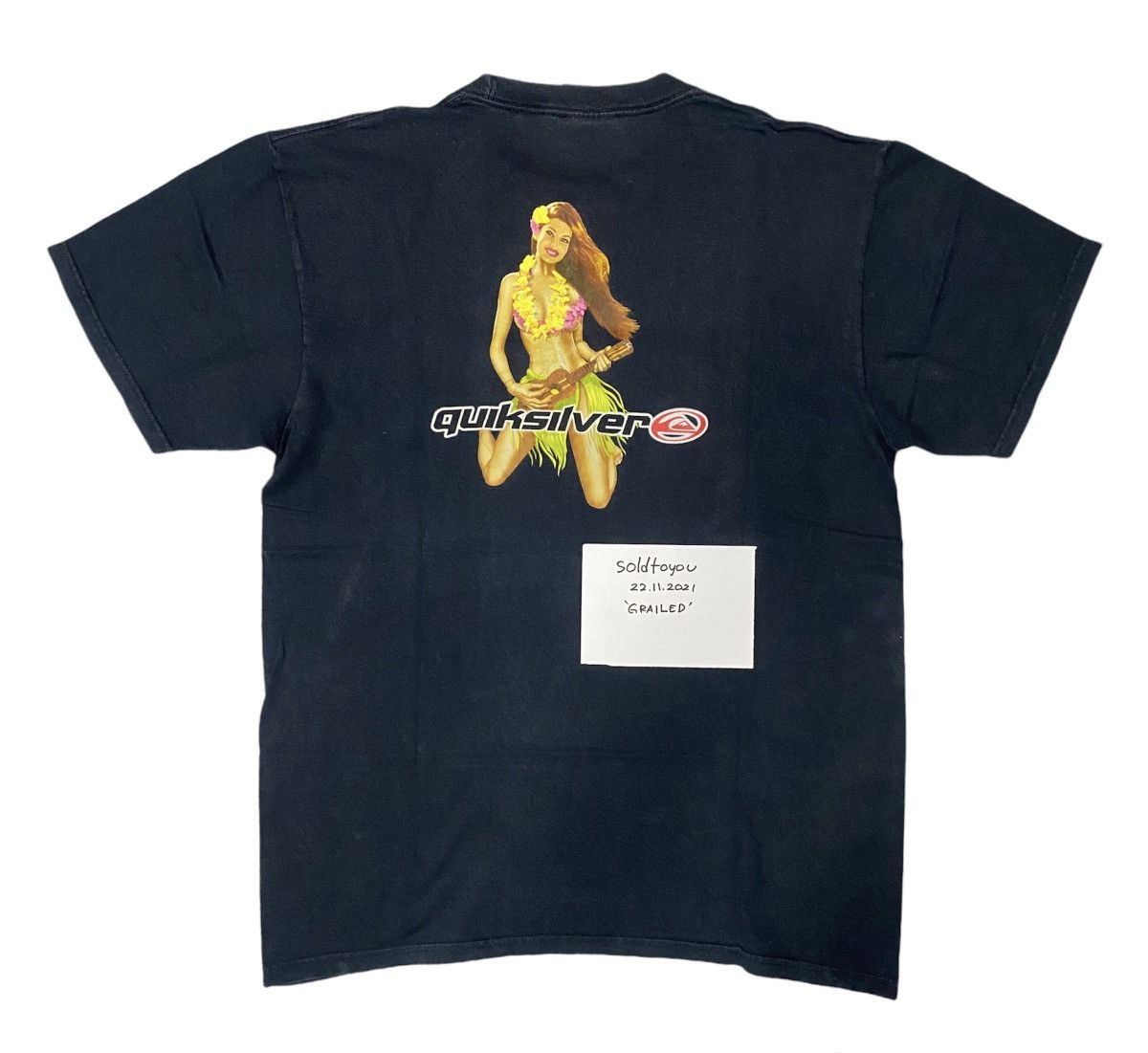 Quicksilver Quiksilver Hawaiian Girls Backhit Surfing Tee y2k Size US L / EU 52-54 / 3 - 1 Thumbnail