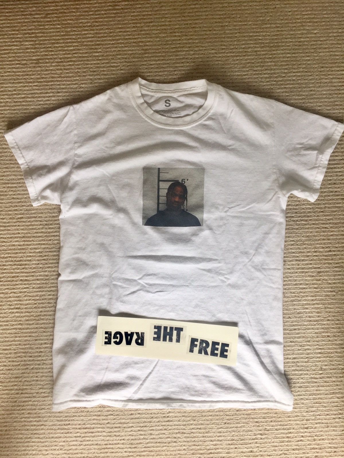 ★海外限定発売激レア!TRAVIS SCOTT FREE THE RAGE Tシャツ Travis Scott 